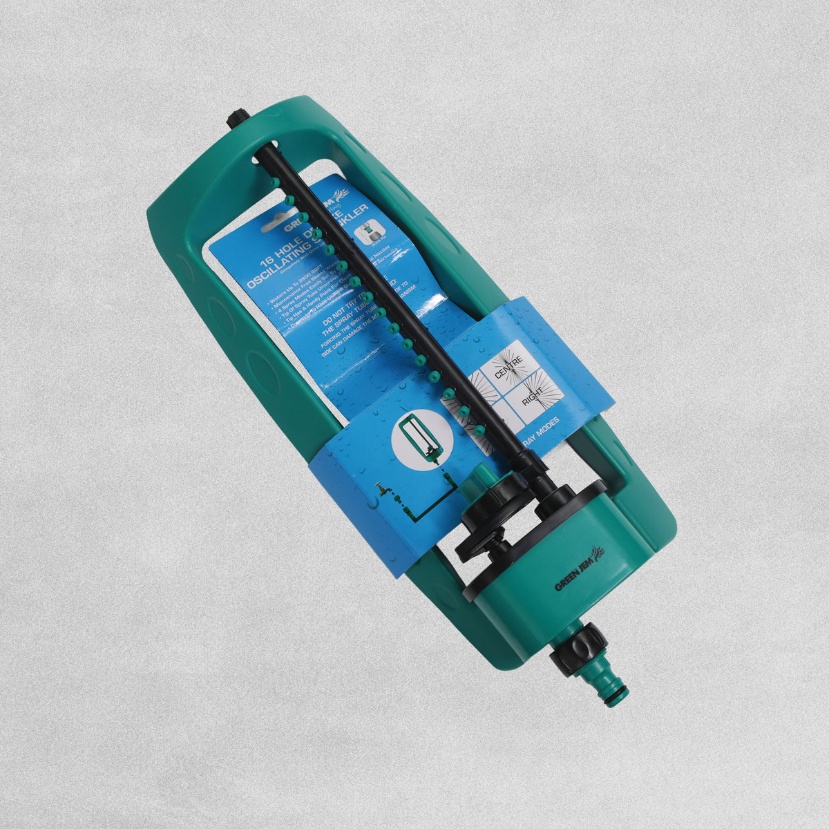 Green Jem Garden Oscillating Lawn Sprinkler with Adjustable Water Sprayer