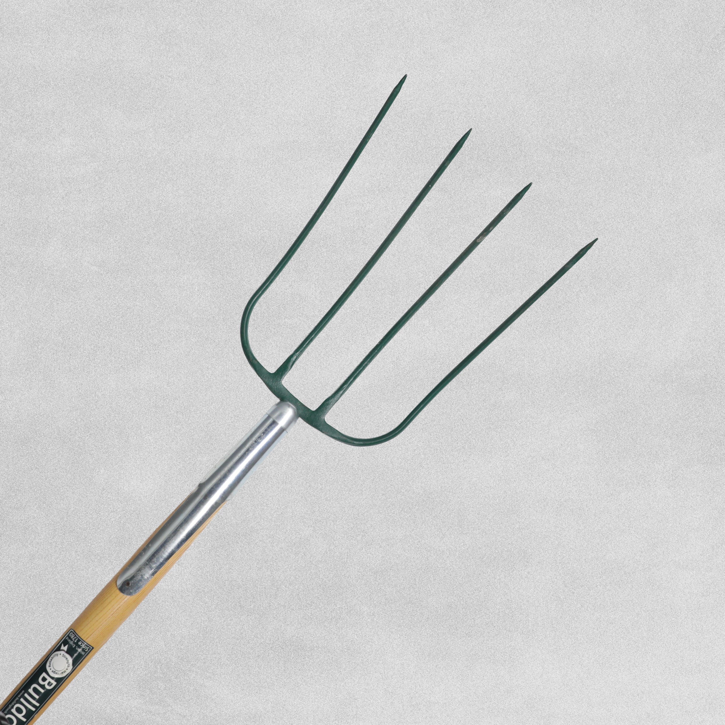 Bulldog Manure Fork Ash Shaft Metal Handle 44" Straight