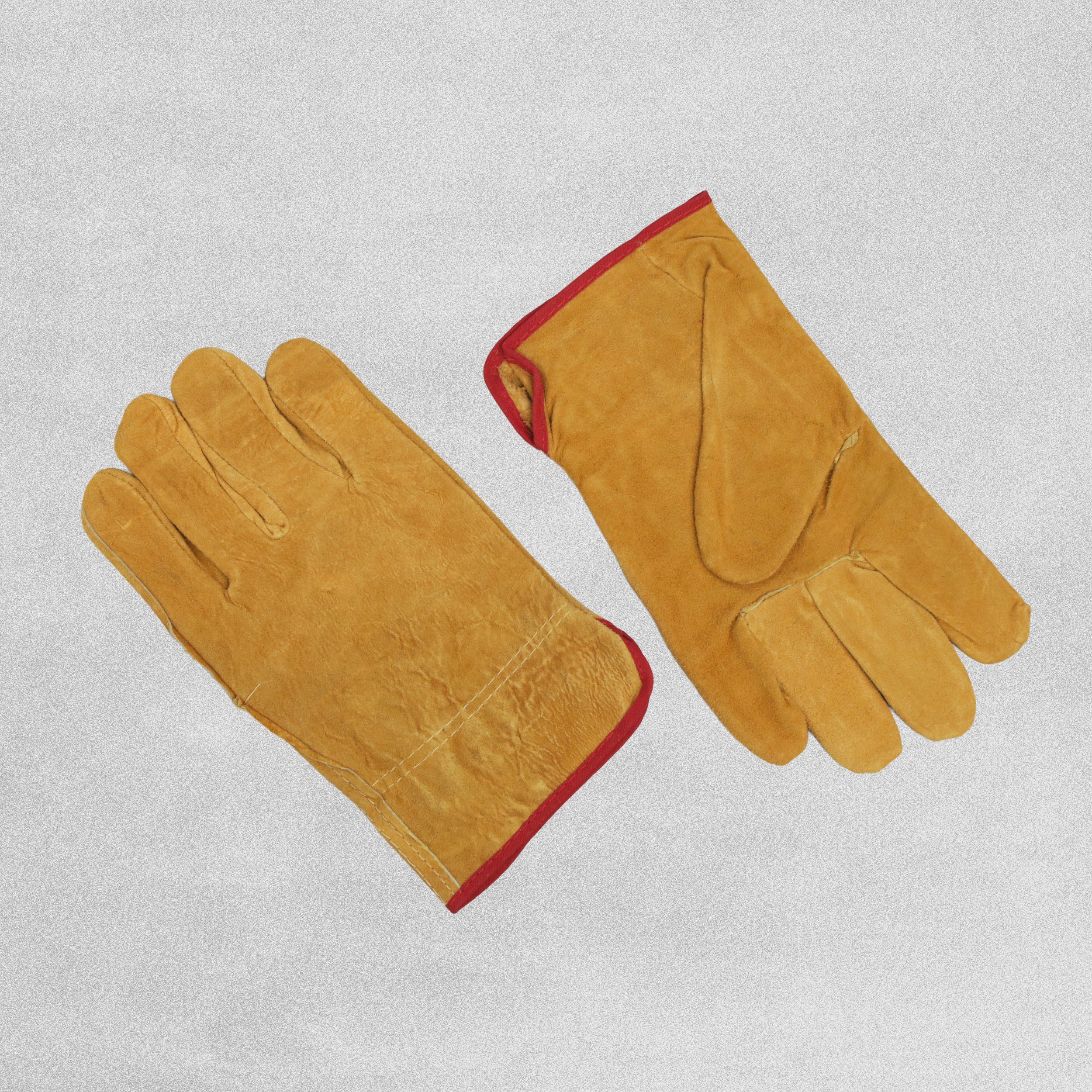 Ace Split Cowhide Gloves Tan - Size Small