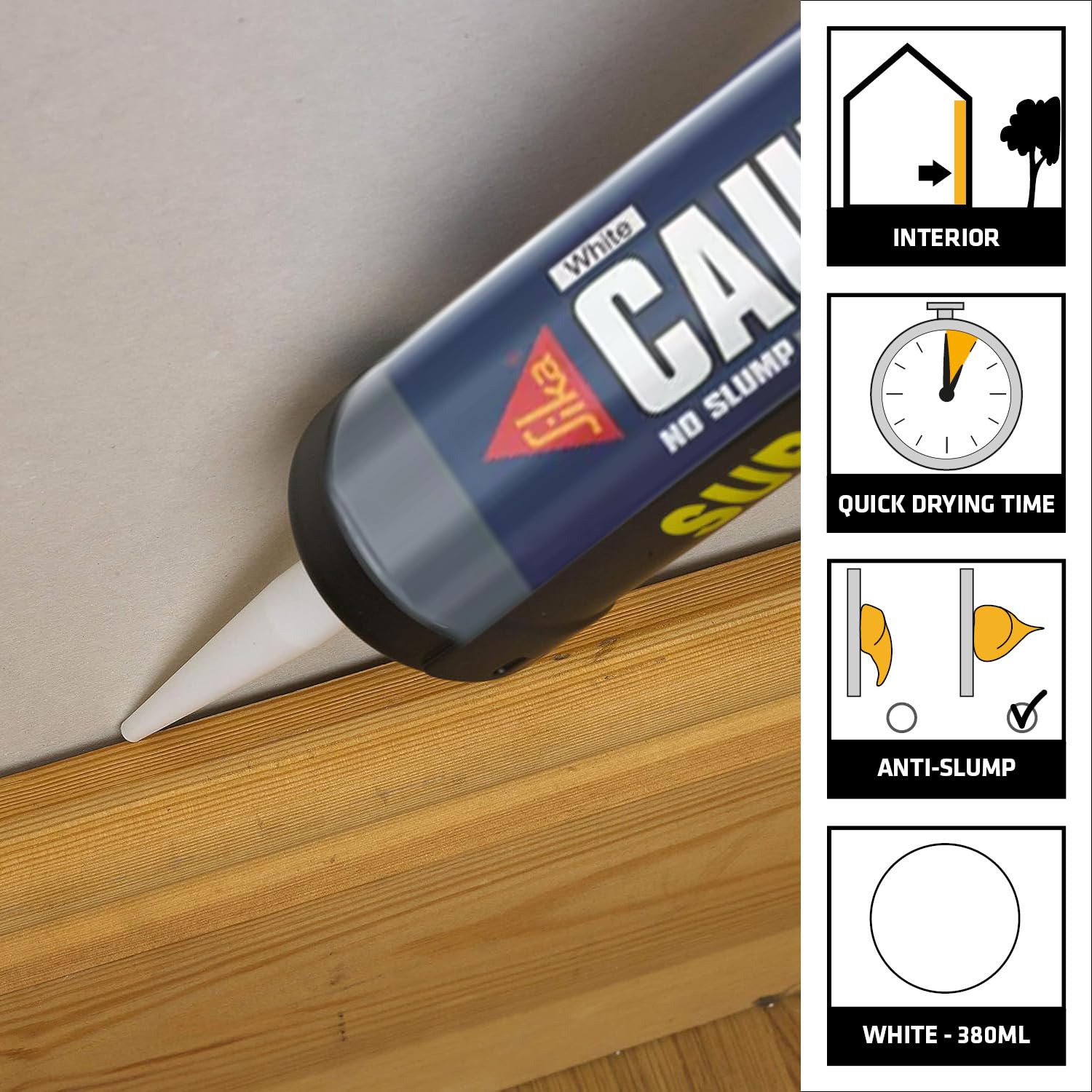 Caulk Once White C3 Sika 295ml