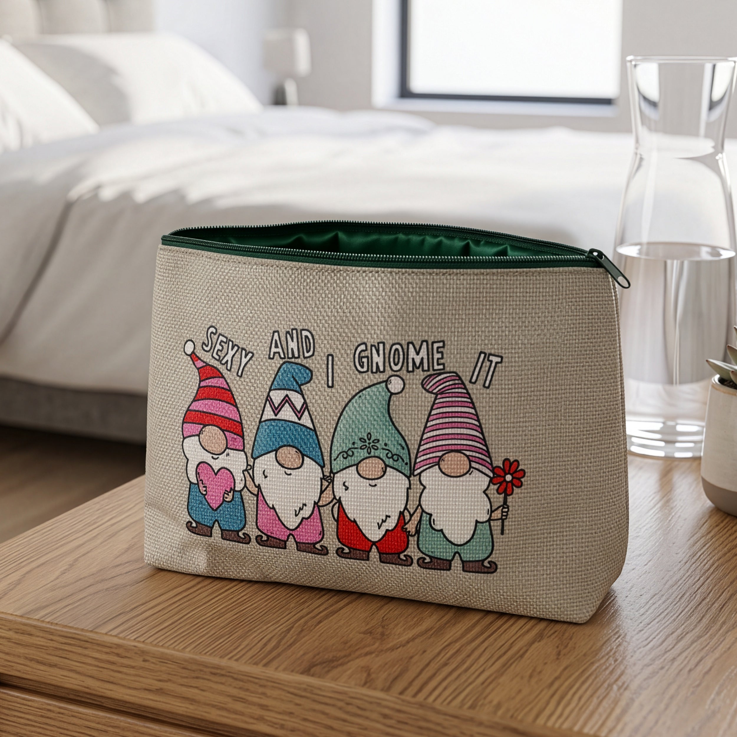 Mad Beauty Gnome Matter What Cosmetic Bag