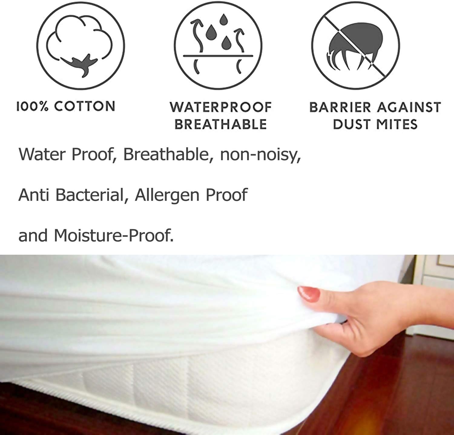 BedOre Waterproof Mattress Protector - Double
