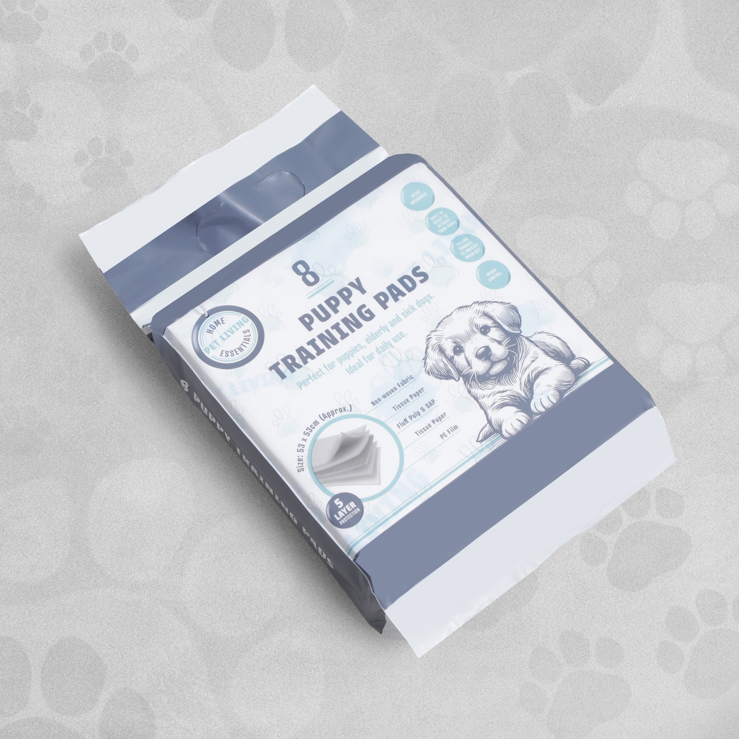 Home Essentials Pet Living Puppy Training Pads 8pk