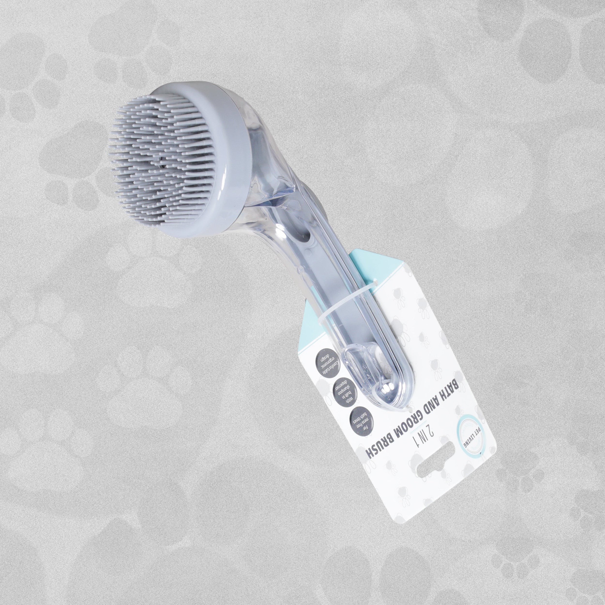Home Essentials Pet Living 2 in 1 Bath and Groom Brush