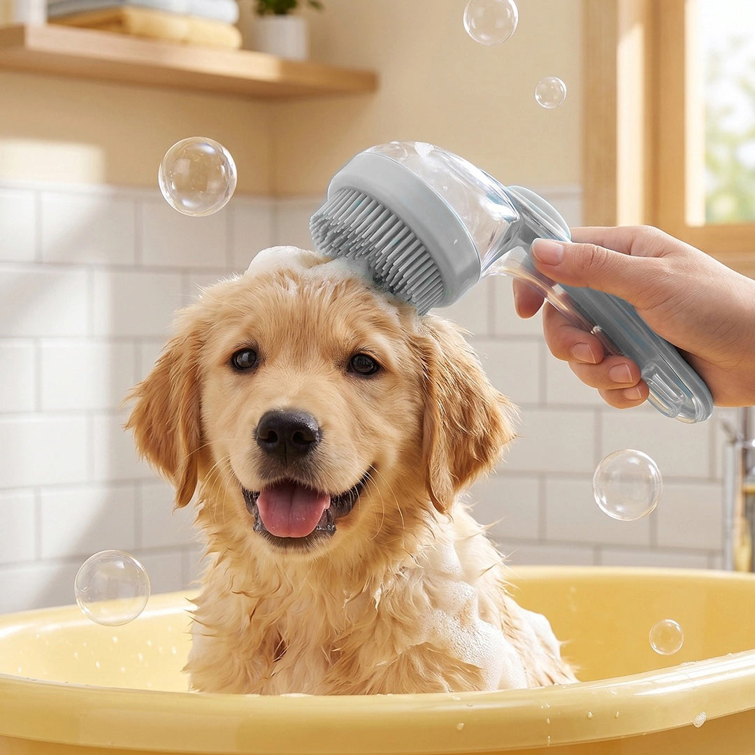 Home Essentials Pet Living 2 in 1 Bath and Groom Brush