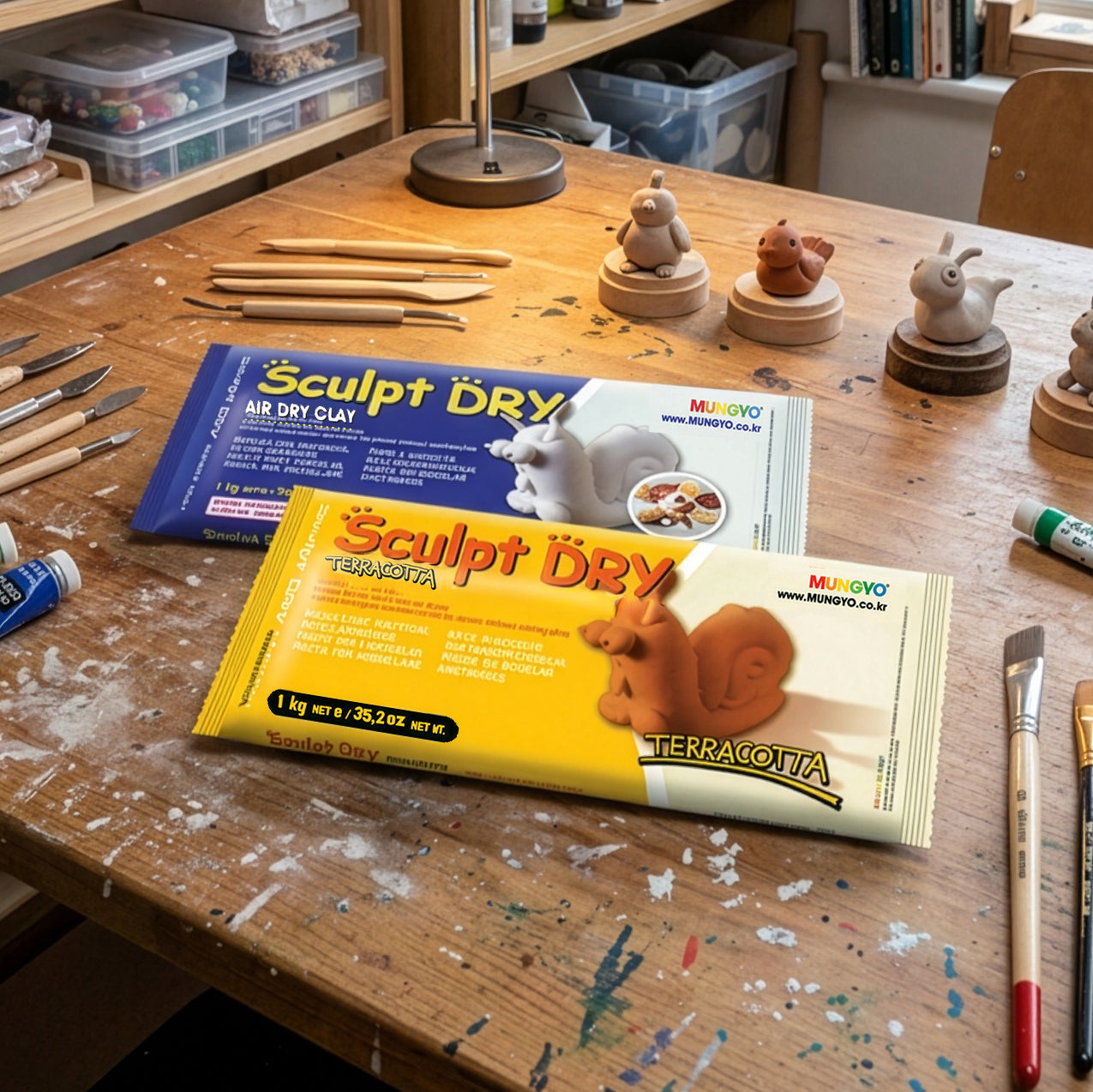 Sculpt Dry Air Dry Clay - various sizes and colours