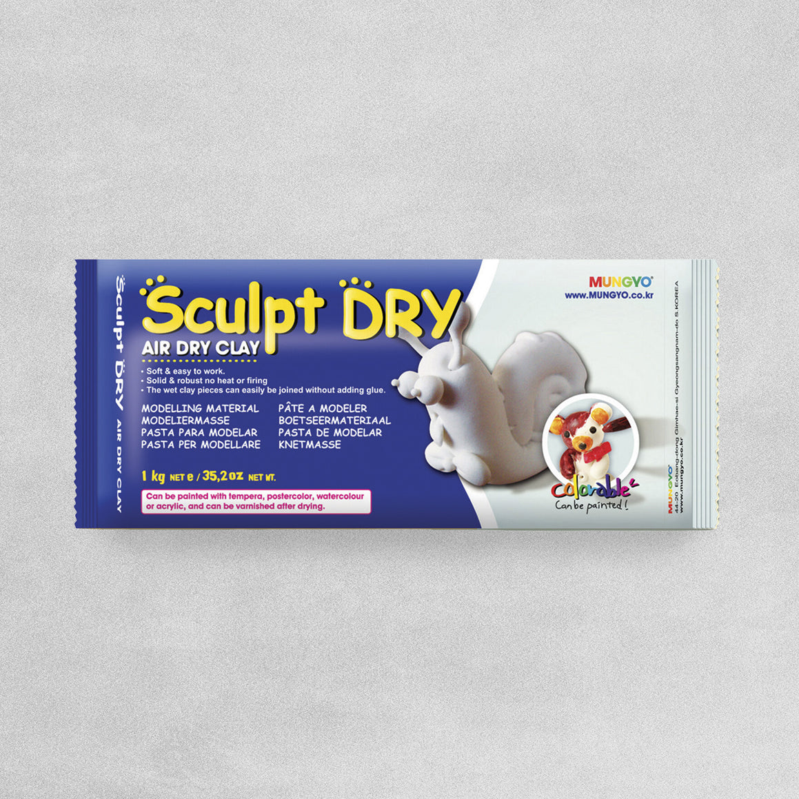 Sculpt Dry Air Dry Clay - various sizes and colours