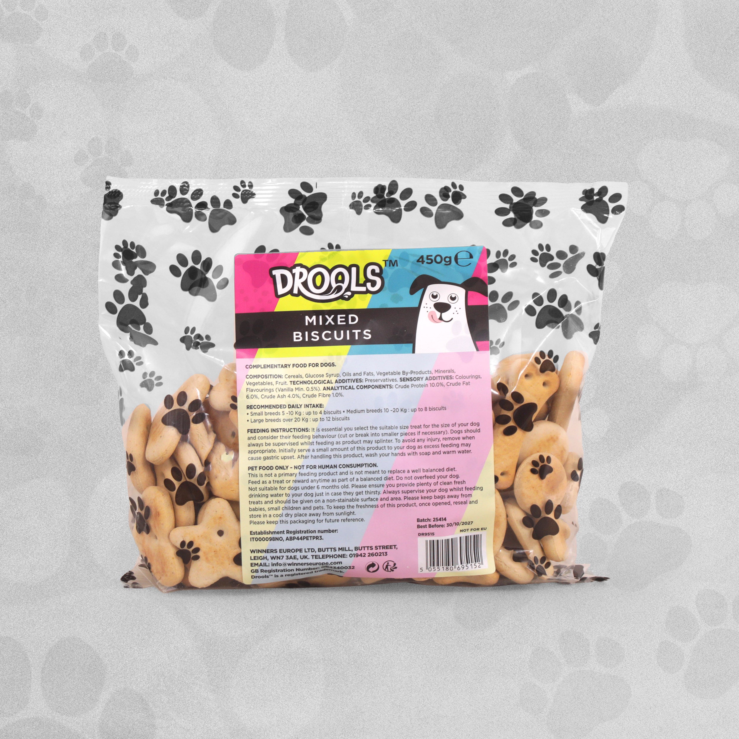 Drools Mixed Biscuits Dog Treats 450g