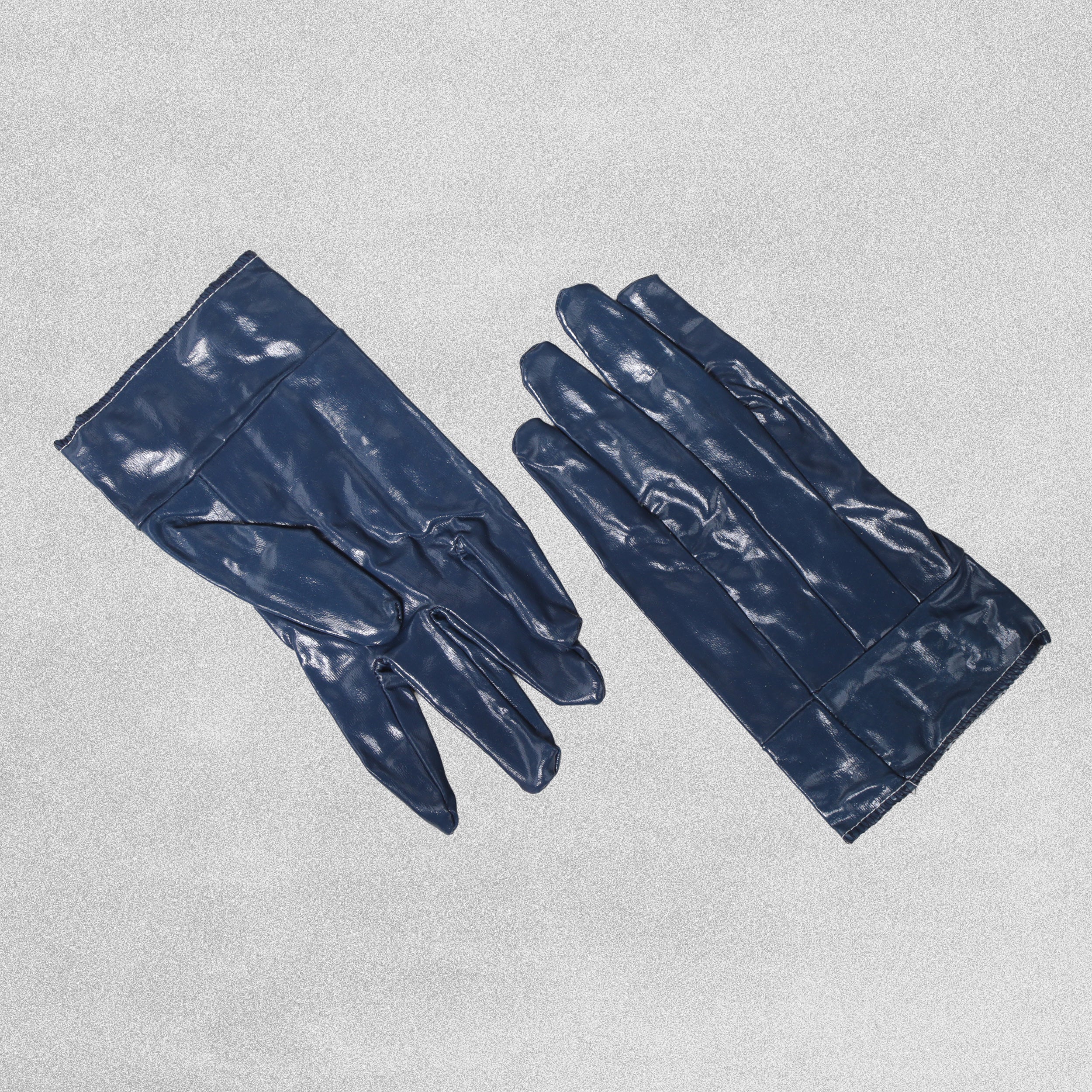 RHINO Blue Vinyl Rubber Gloves  -  Medium