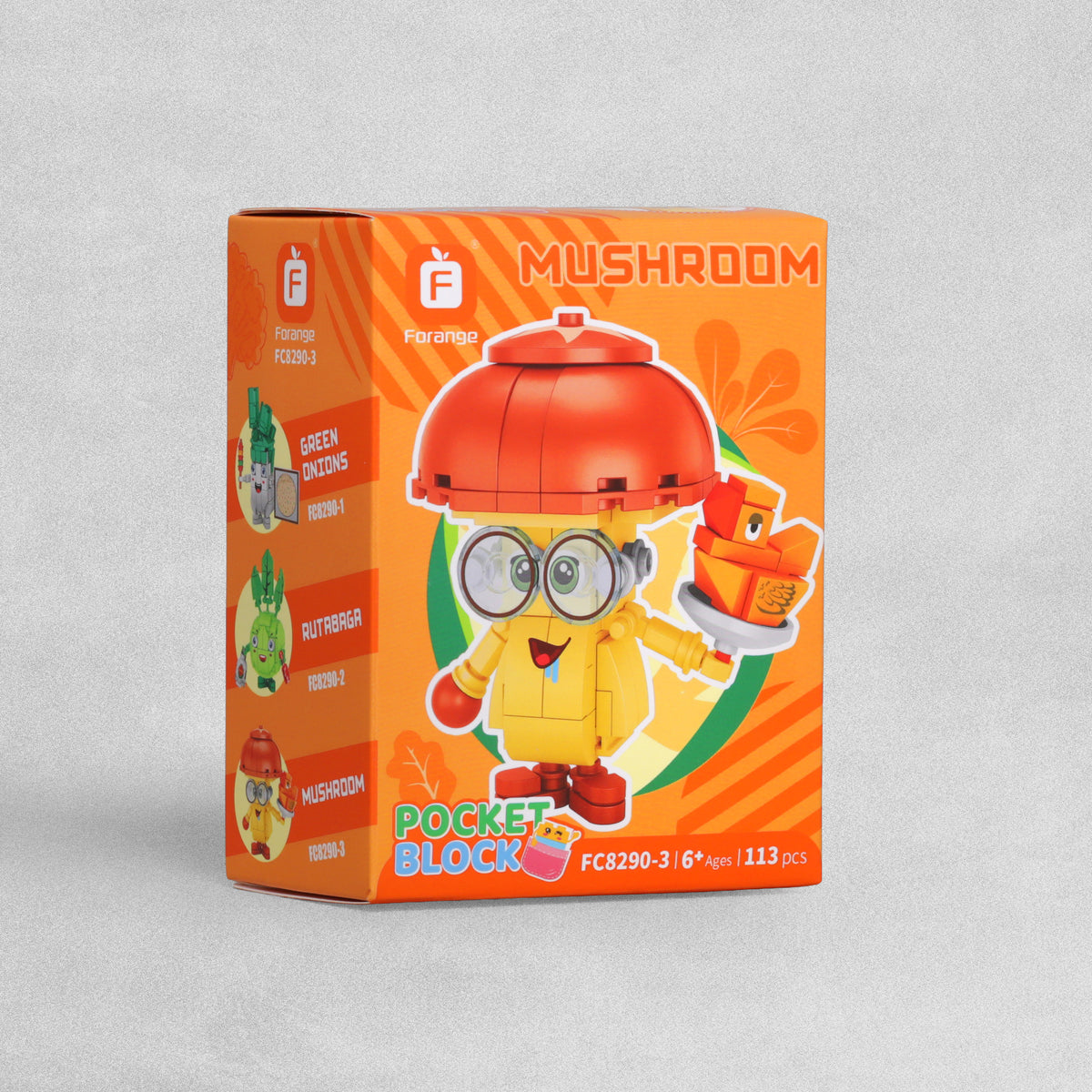 Pocket Block Vegetables  113pc - Assorted Designs