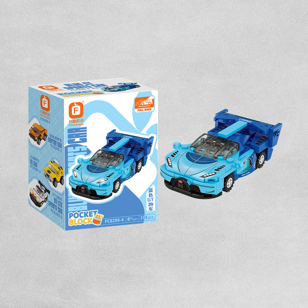 Pocket Block Vehicle 113pc - Assorted Designs