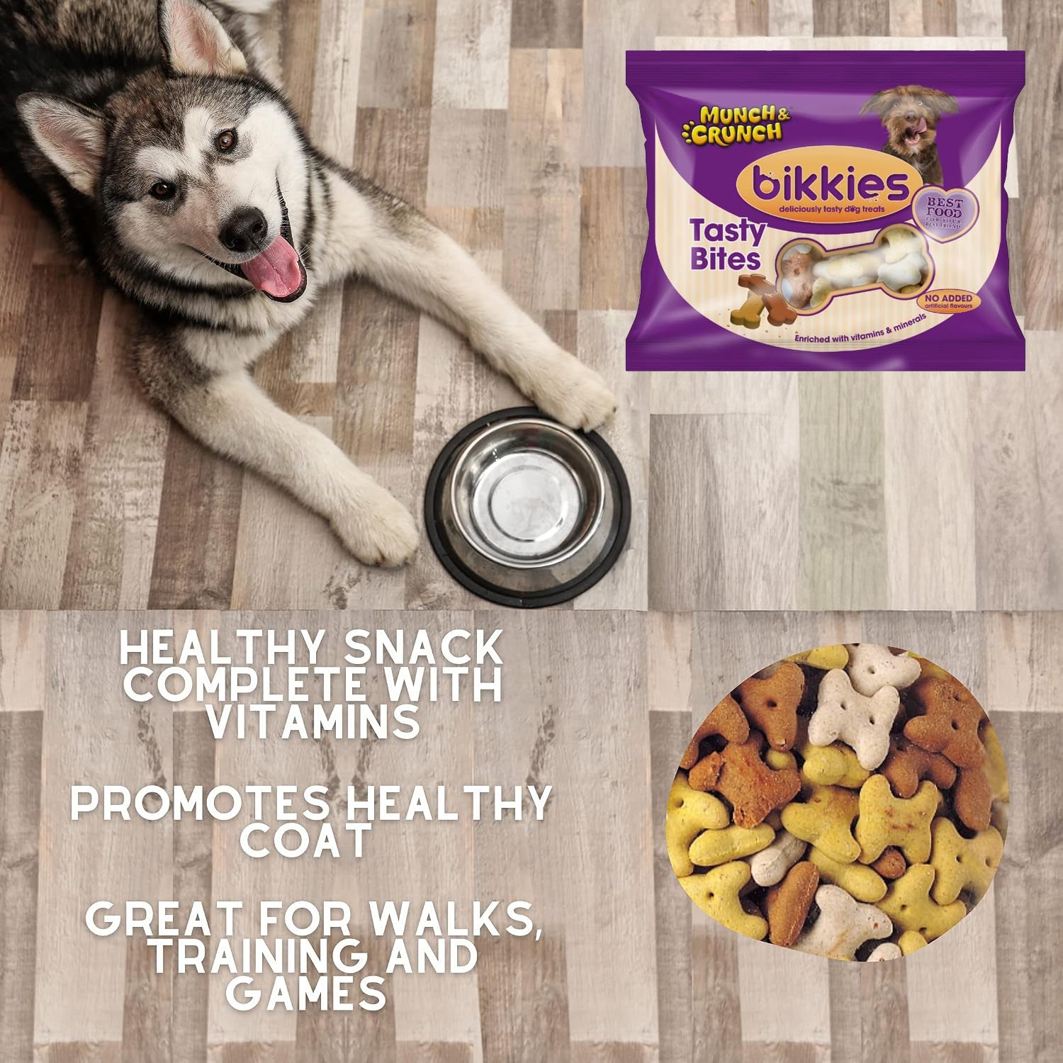Munch & Crunch Bikkies Tasty Treats 300g