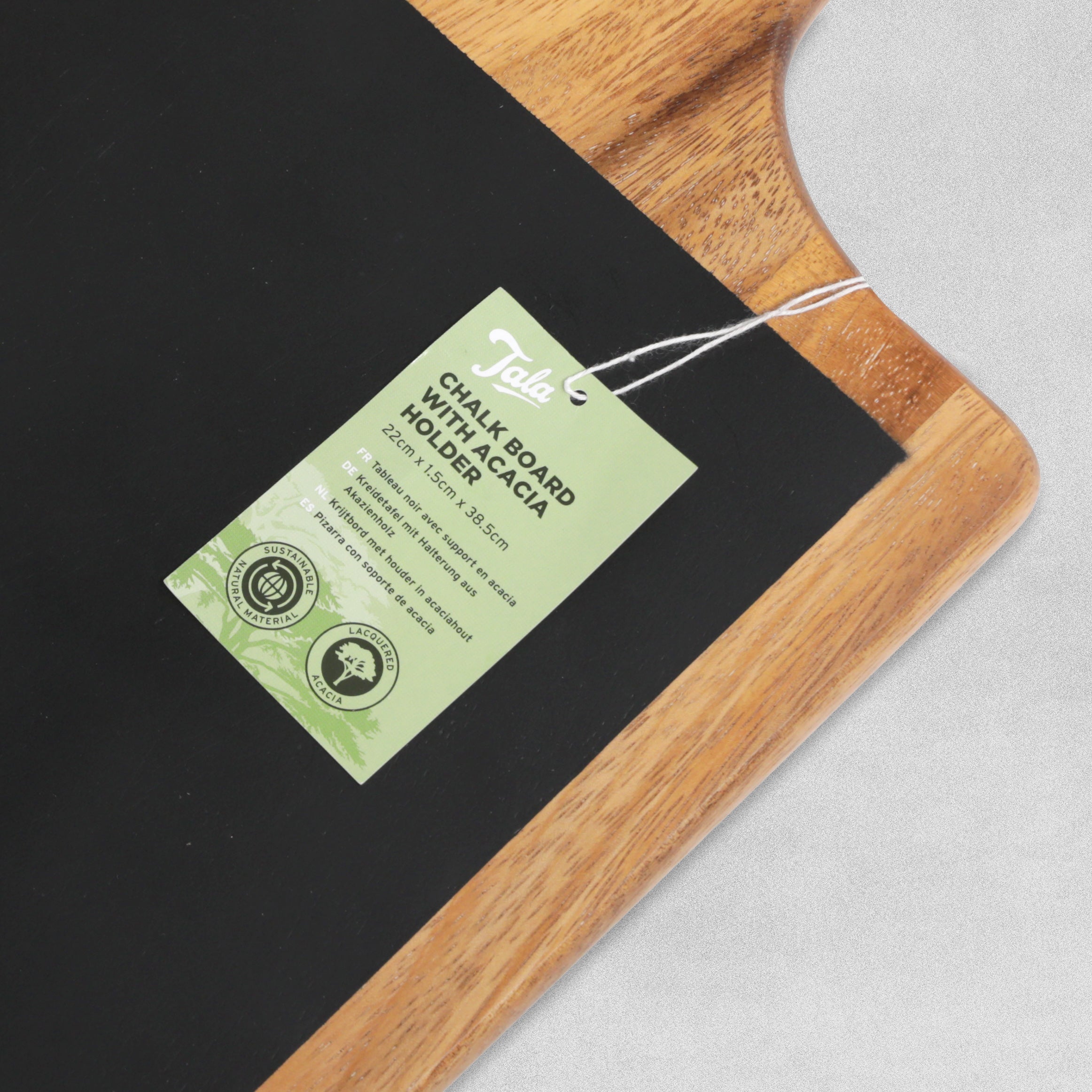Tala Chalk Board With Acacia Holder 22cm x 1.5cm x 38.5cm