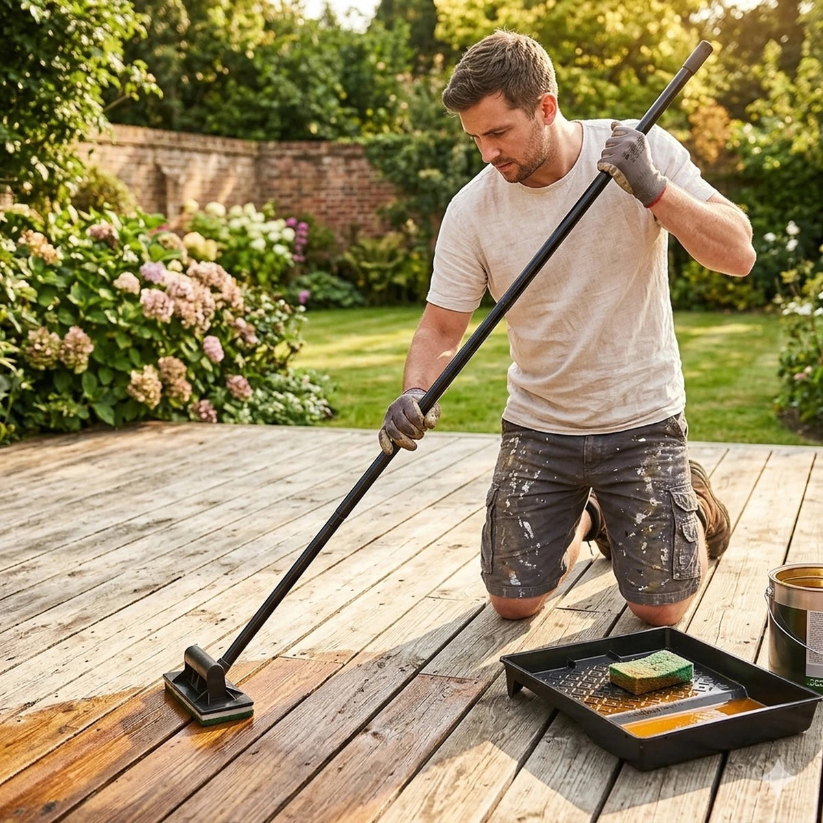 Harris Exterior Woodwork Deck Staining Kit 9"/230mm