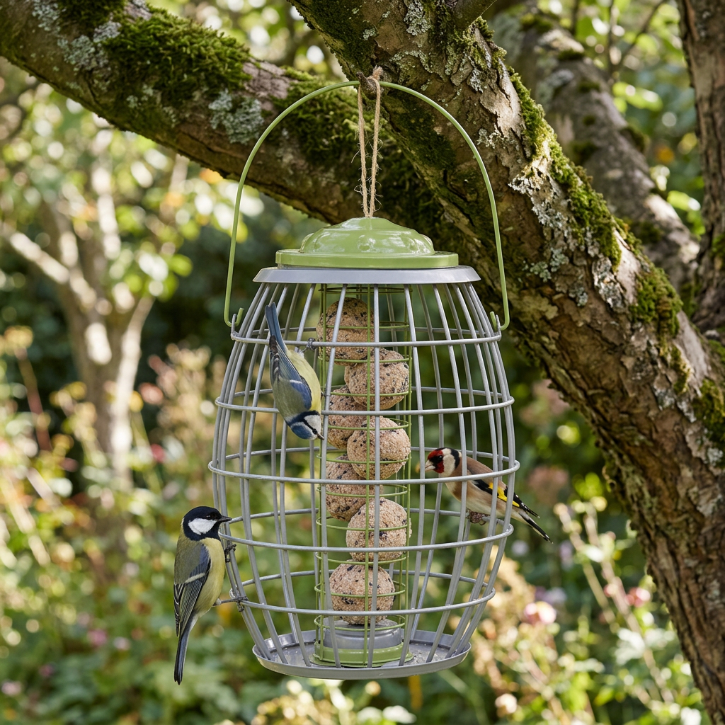 Chapel Wood Ultra Squirrel Proof Suet Ball Bird Feeder 34cm