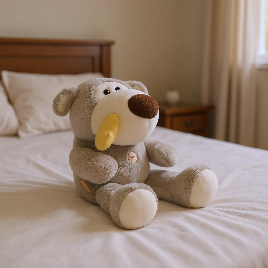 Boofle Medium 8" " Hello my name is Boofle , Can I come home with you " Plush Dog
