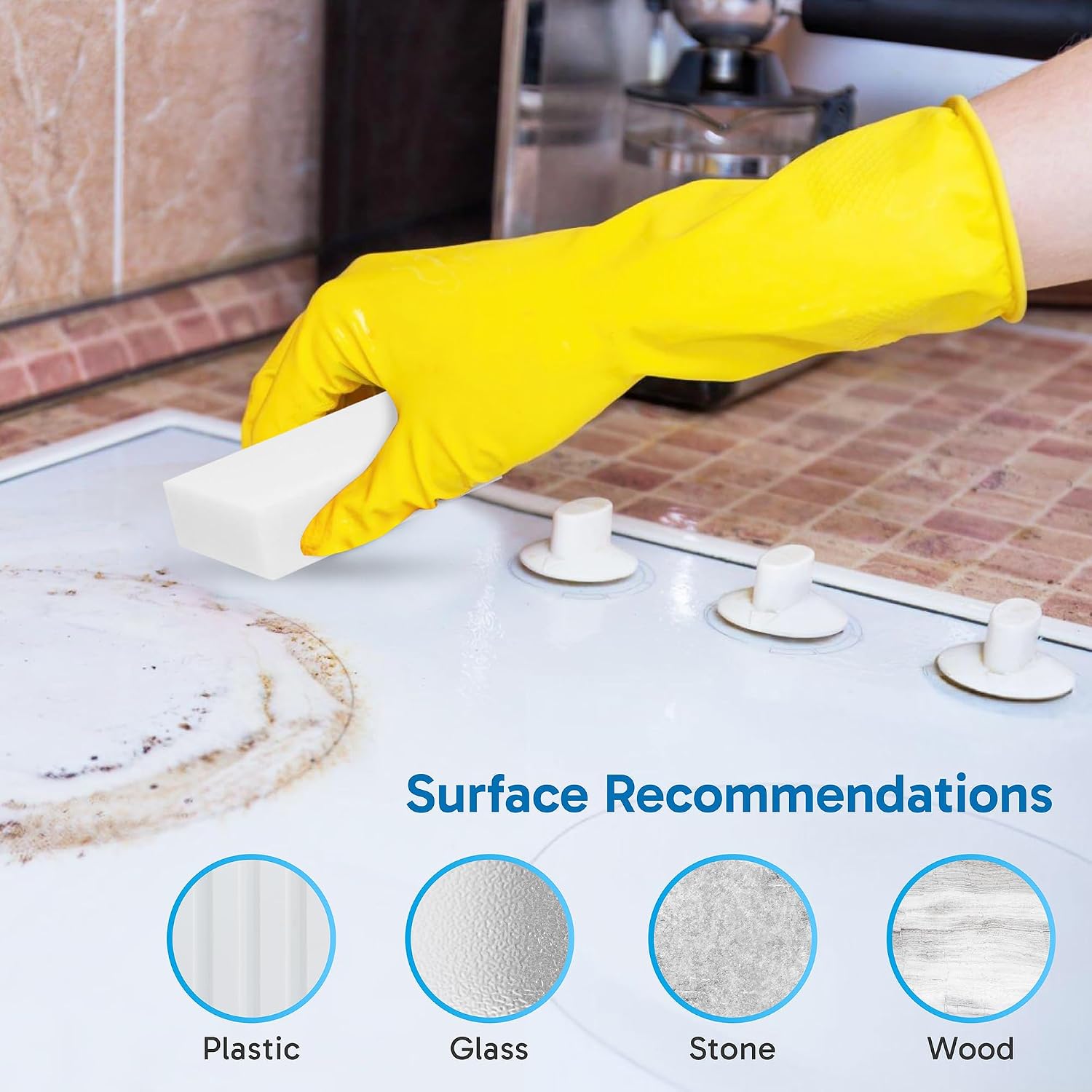 Magic Eraser Stain Remover Cleaning Blocks - Pack of 3