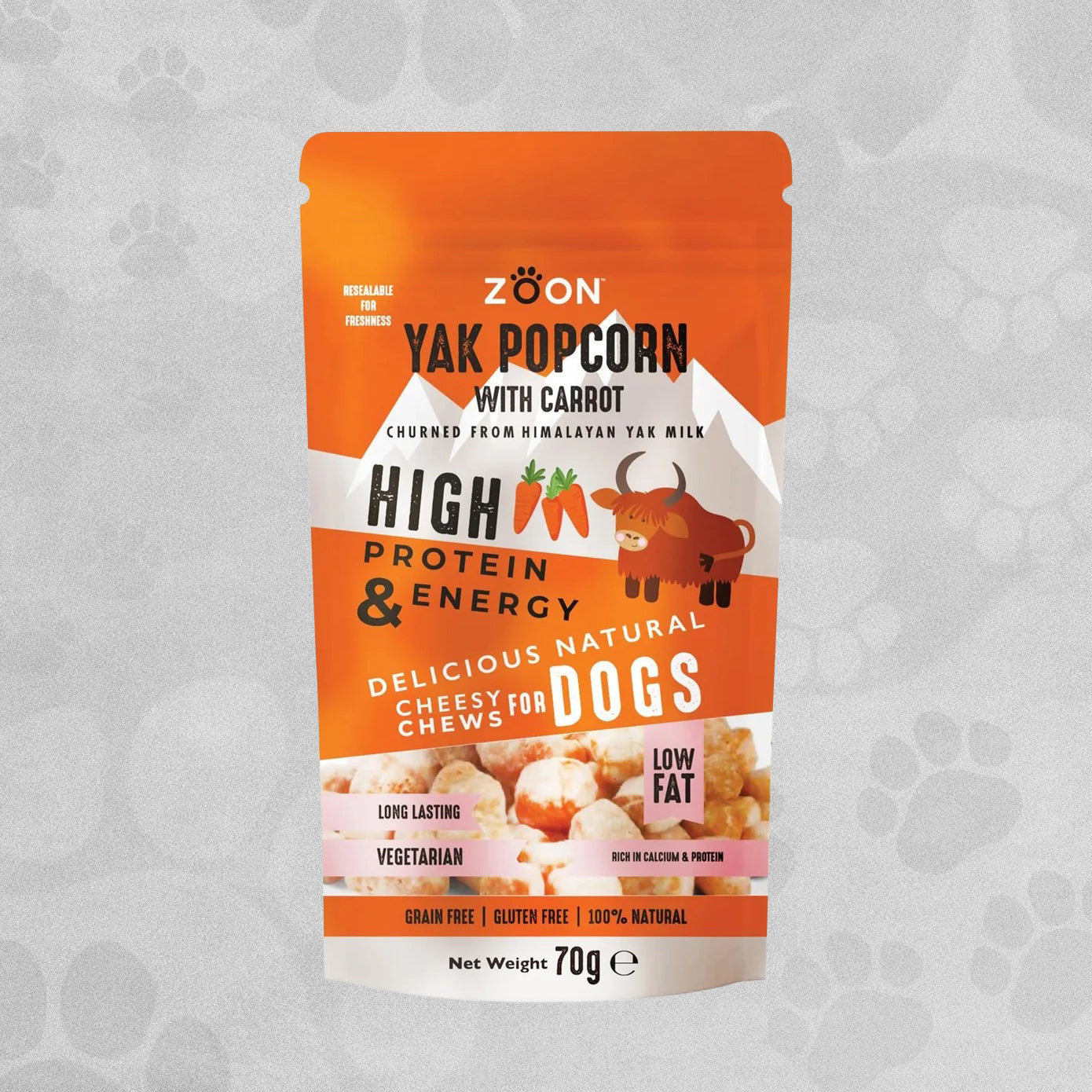 Zoon Yak Popcorn Cheesy Chews for Dogs various flavours