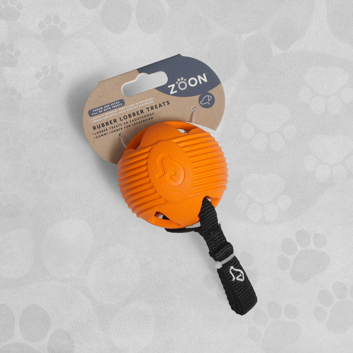Zoon Rubber Lobber - also holds Treats