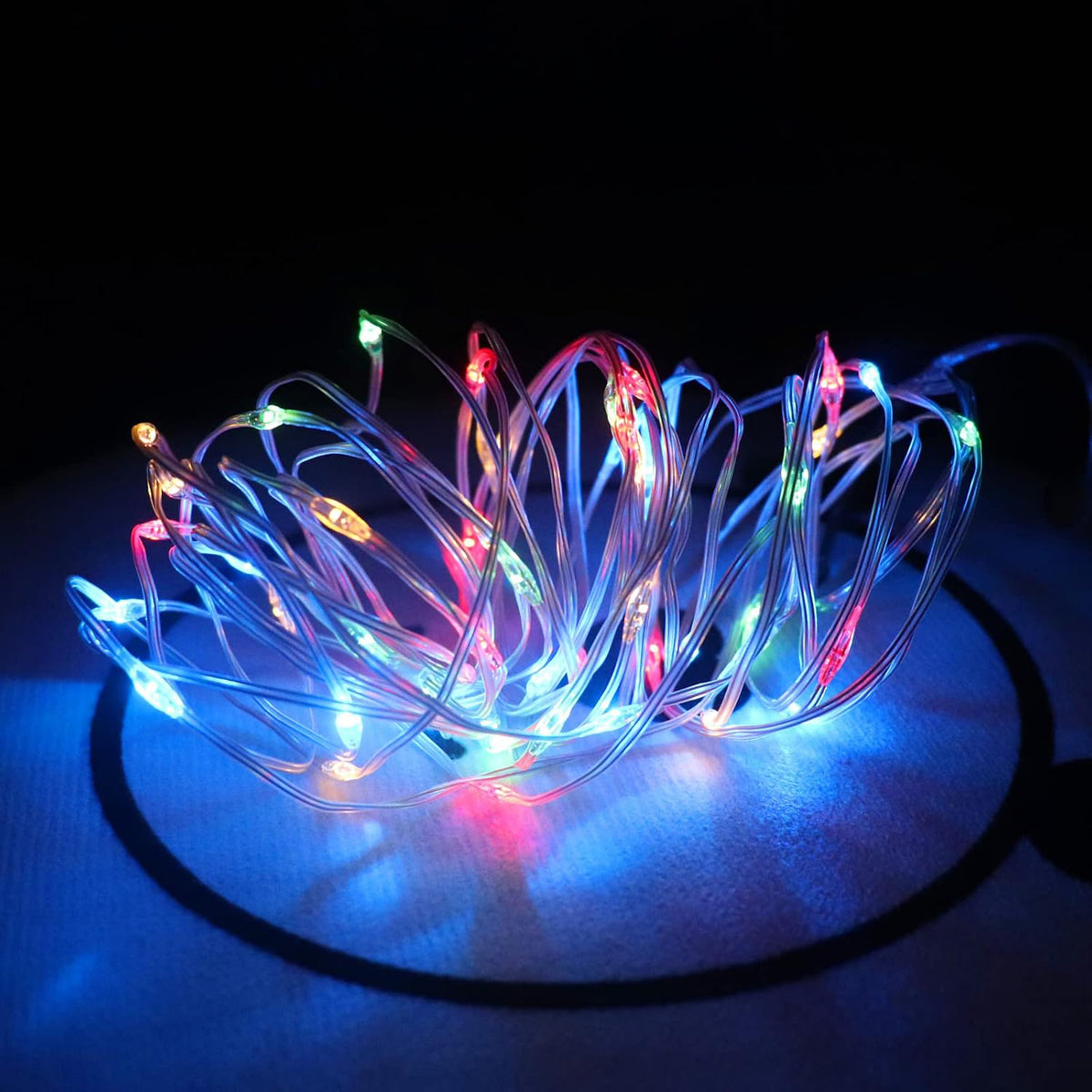 Extra Star USB Copper Light String RGB Led Wire String 2mx2m 200 Led 6 Strips 8 Modes With Remote Control