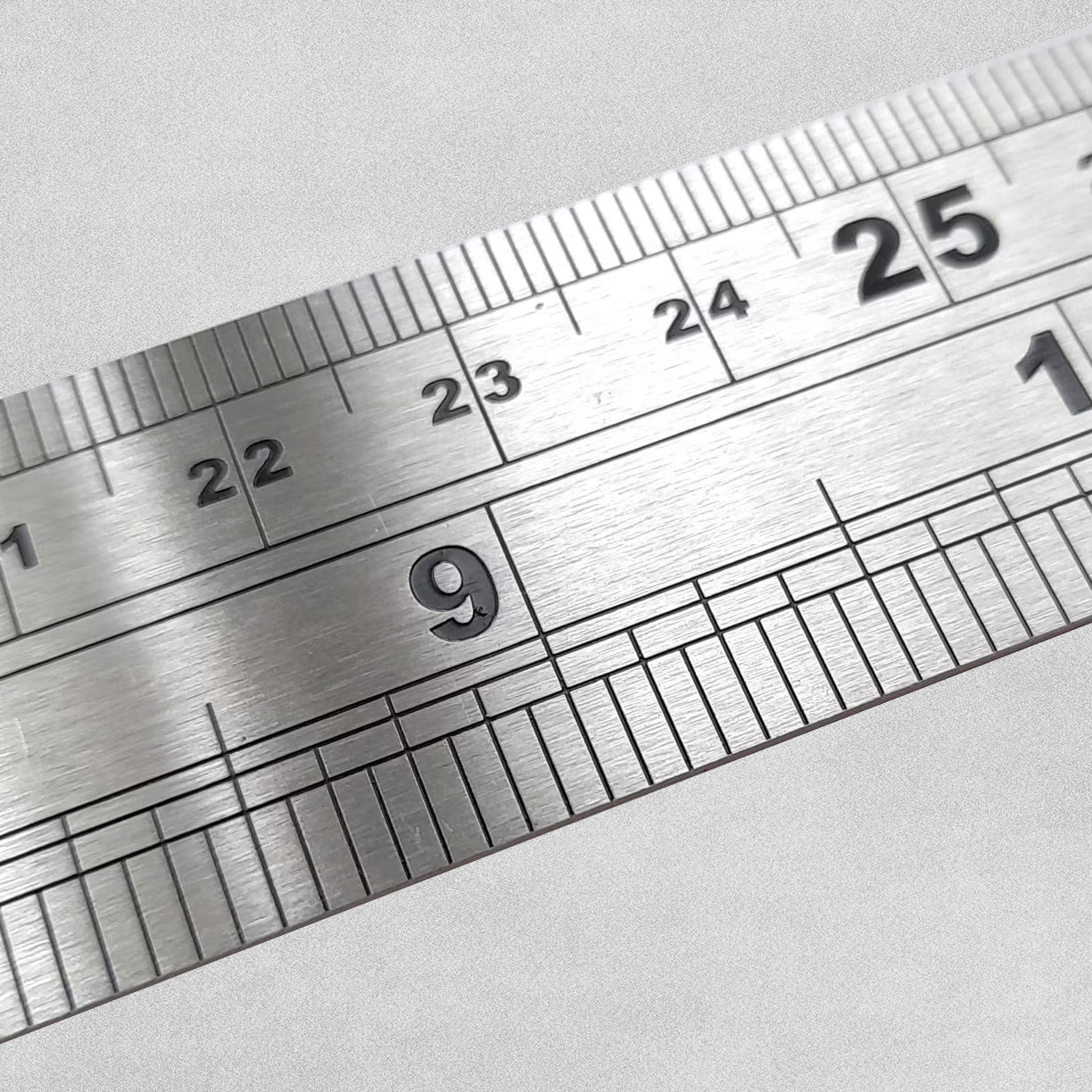 Rolson 300mm Stainless Steel Ruler/Conversion chart