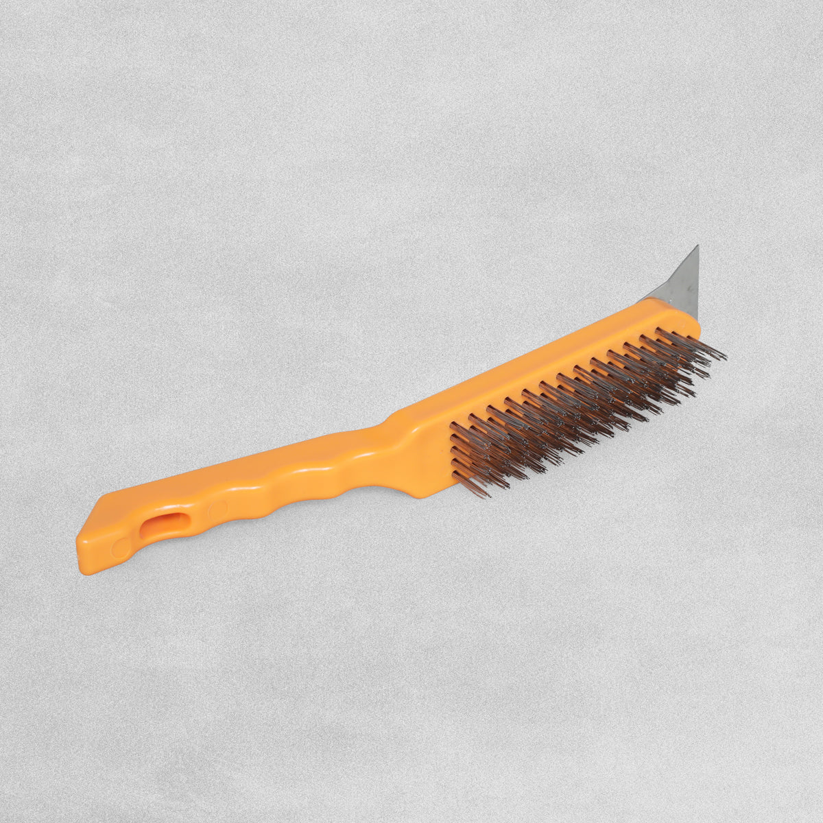 Wire Brush with Scraper Orange