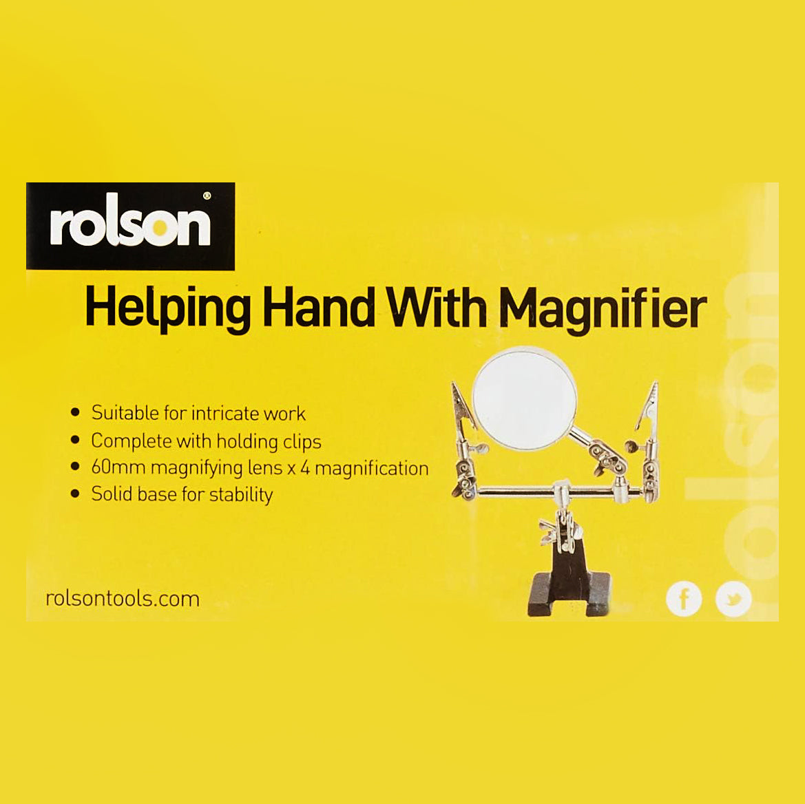 Rolson Helping Hand with Magnifying Glass 60mm