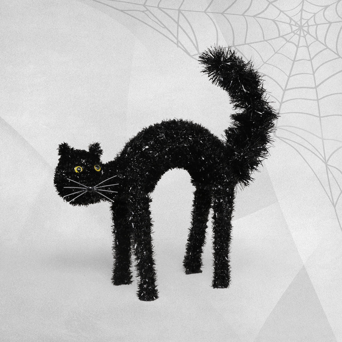 Halloween Scaredy-Cat Tinsel Decoration