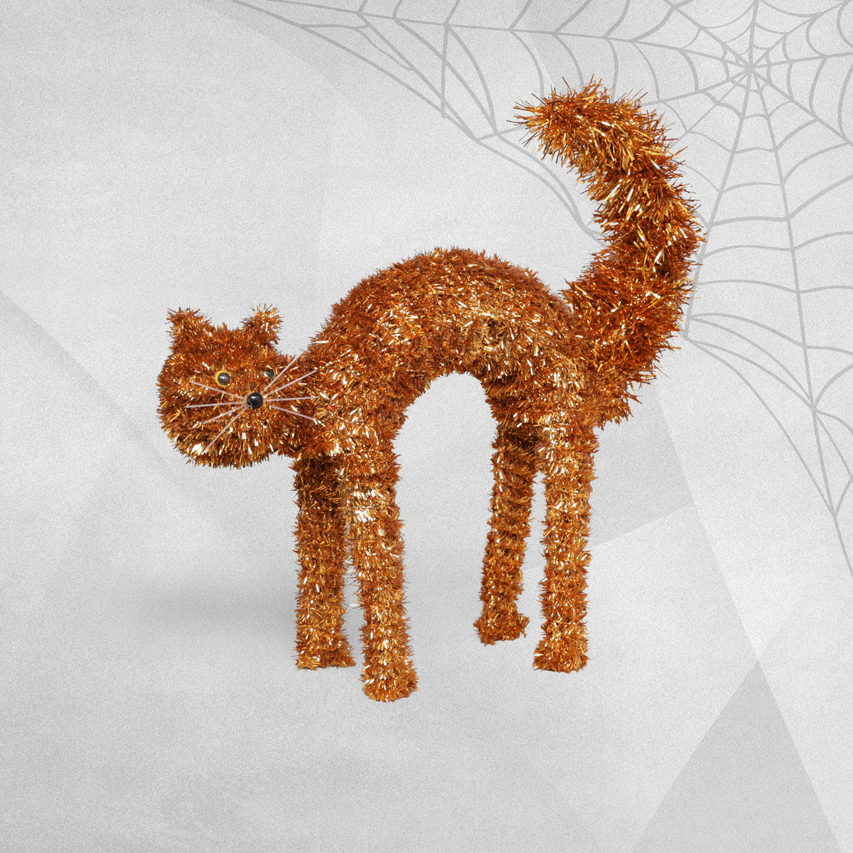 Halloween Scaredy-Cat Tinsel Decoration