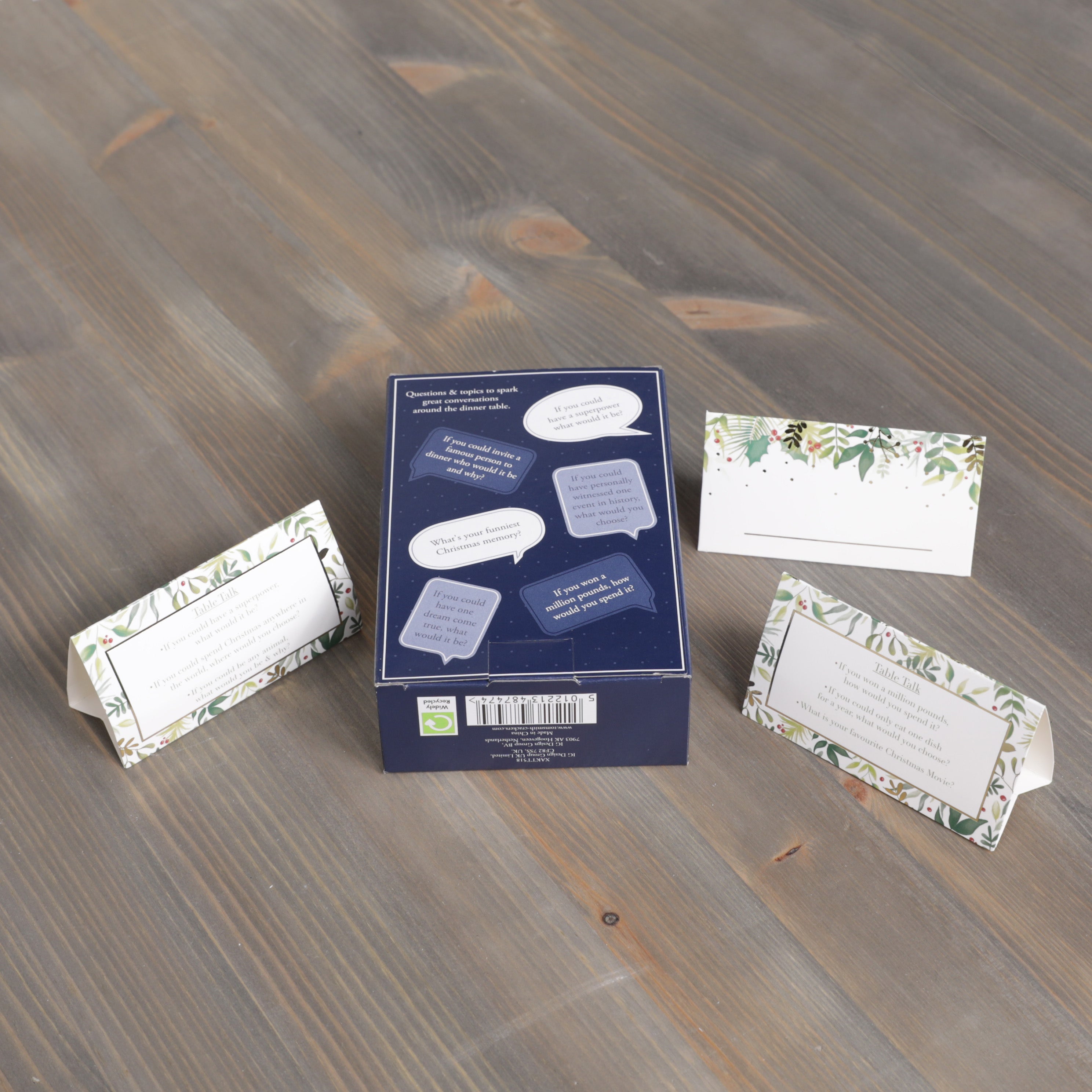 Luxury Place Cards with Conversation Starters