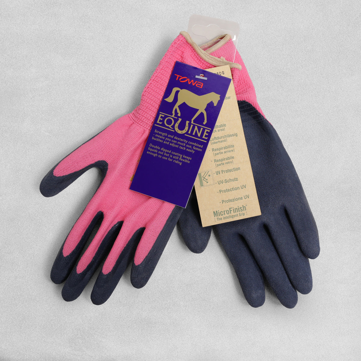 Towa Equine Gloves 357  Pink Various sizes