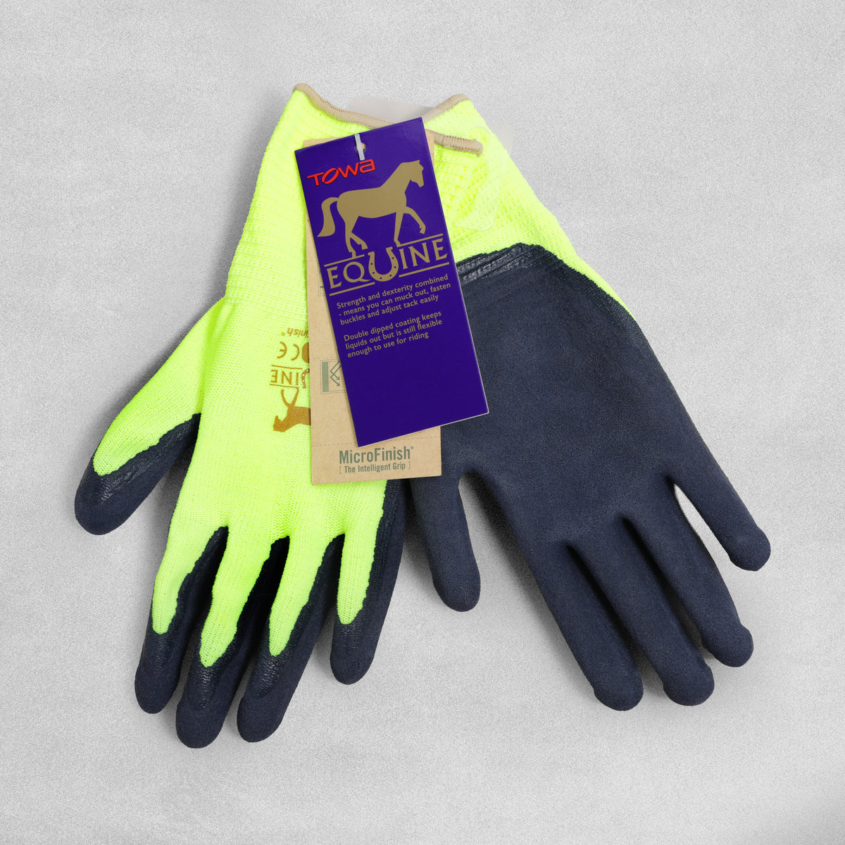 Towa Equine Gloves 357  Yellow Various sizes