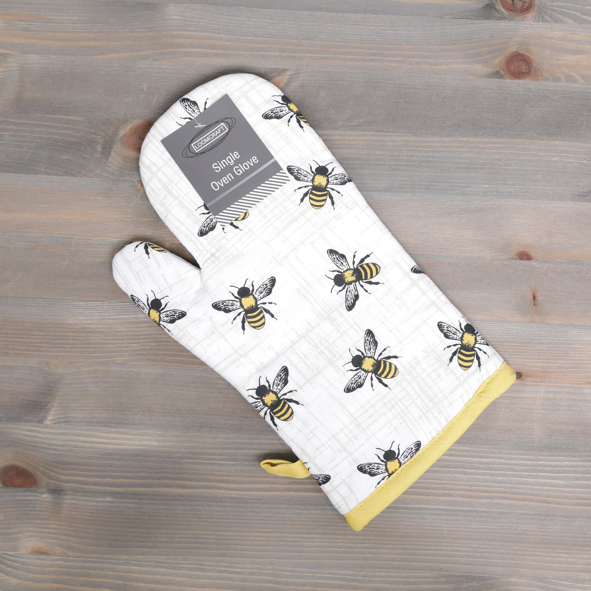 Loomcraft Single Oven Glove Bee Design