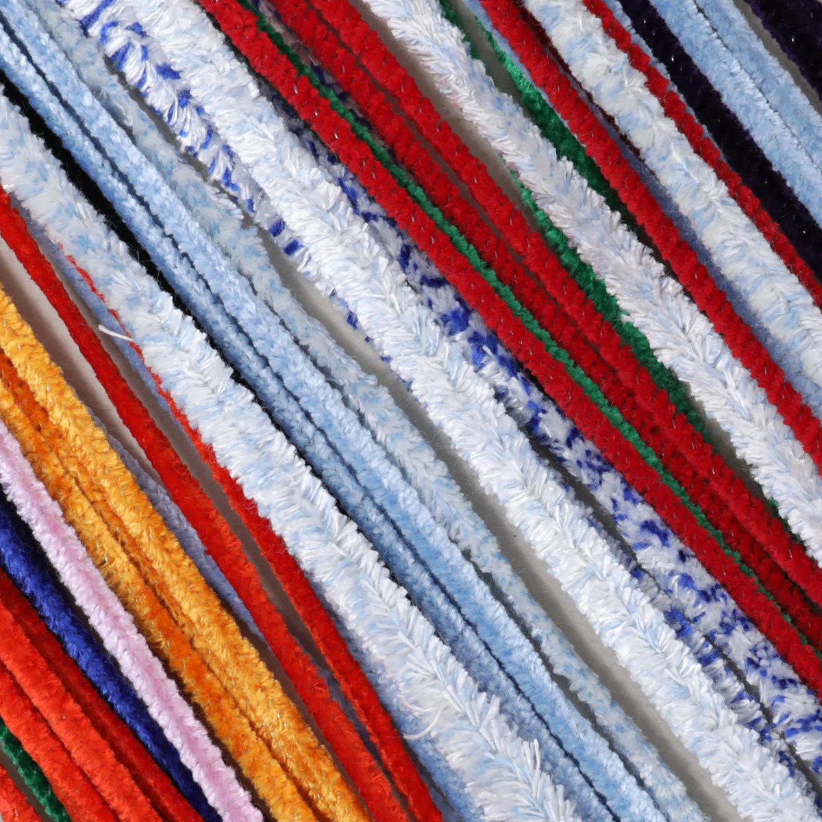 Craft Pipe Cleaners Straight and Shaggy - Size L300mm - Assorted colours - pack of 250
