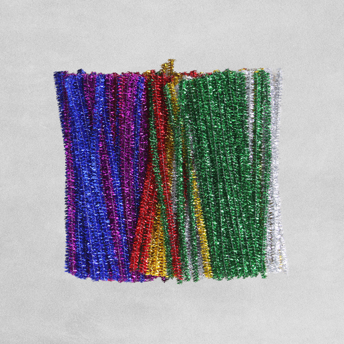 Craft Tinsel Pipe Cleaners - Size L150mm, 6mm wide - Multi Colour - pack of 250
