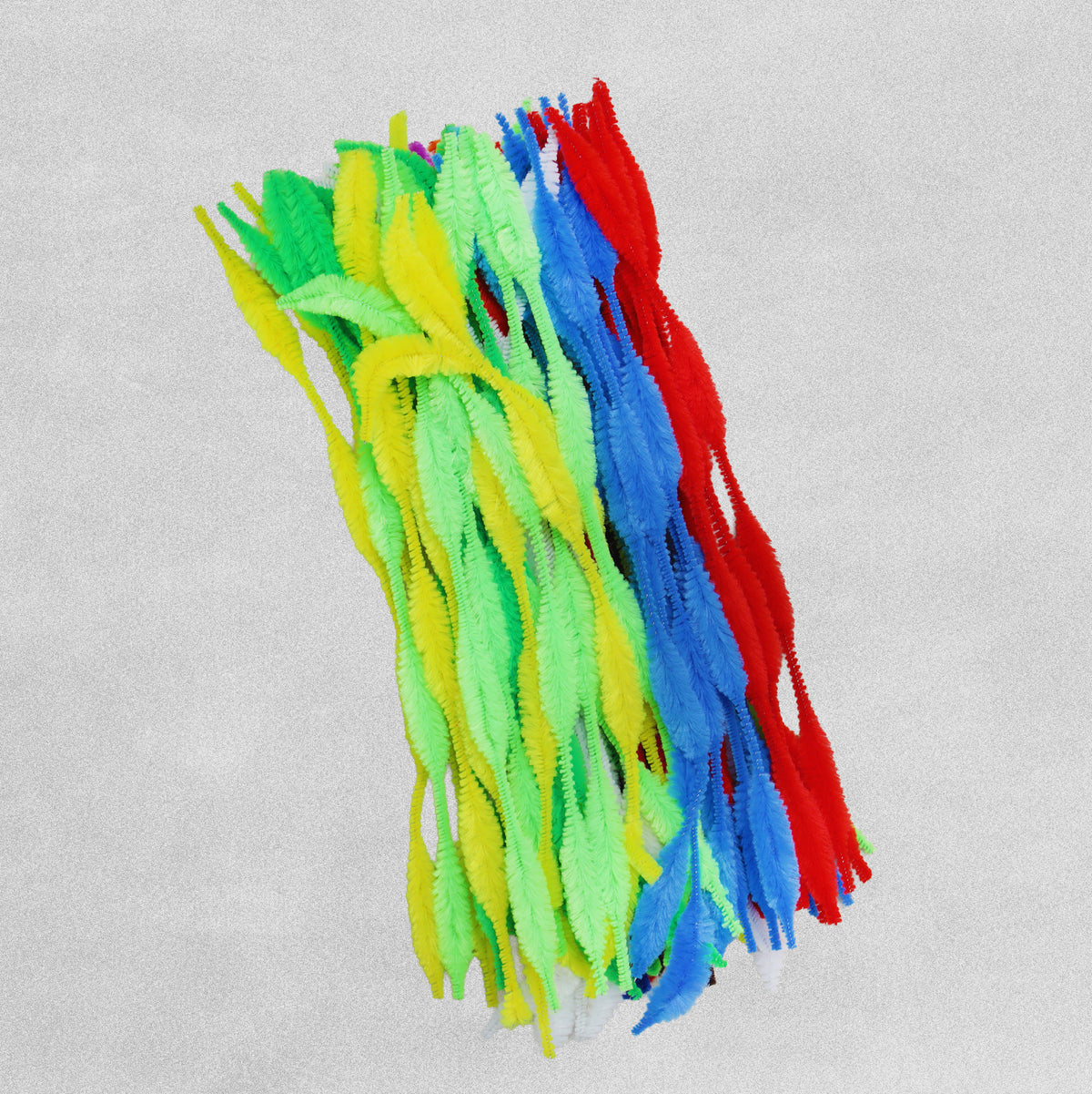 Craft Pipe Cleaners - Length 300mm x 6mm - 30 Straight and 20 Bumpy - Bright assorted colours - pack of 50