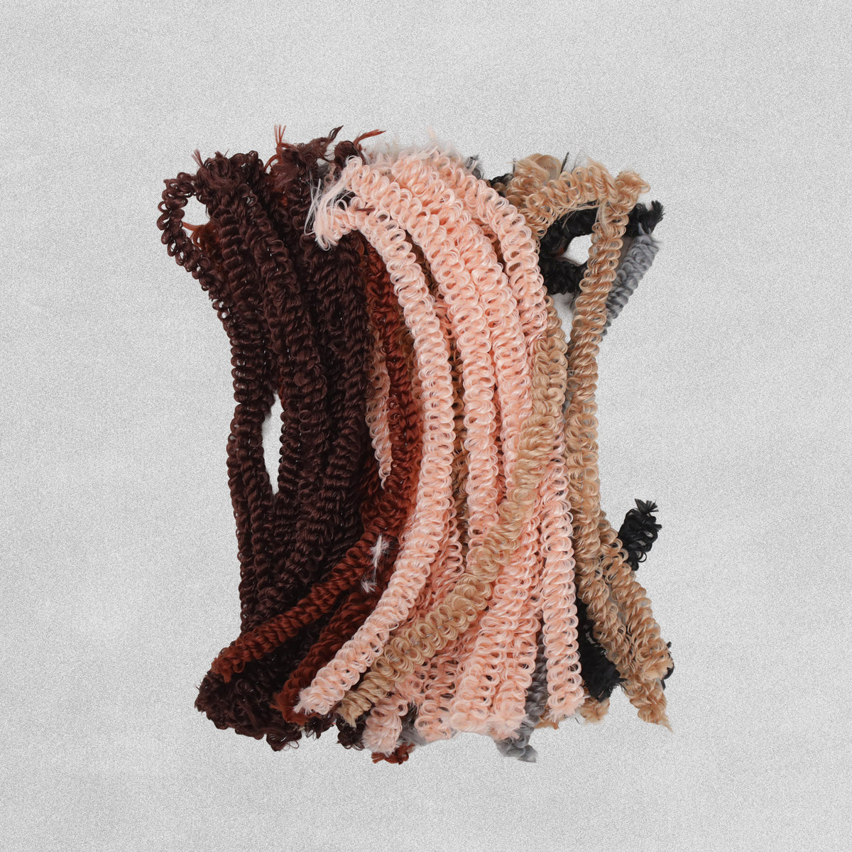 Craft Loopy Pipe Cleaner -  Assorted Hair Colours - Length 300mm x 15mm - pack of 50