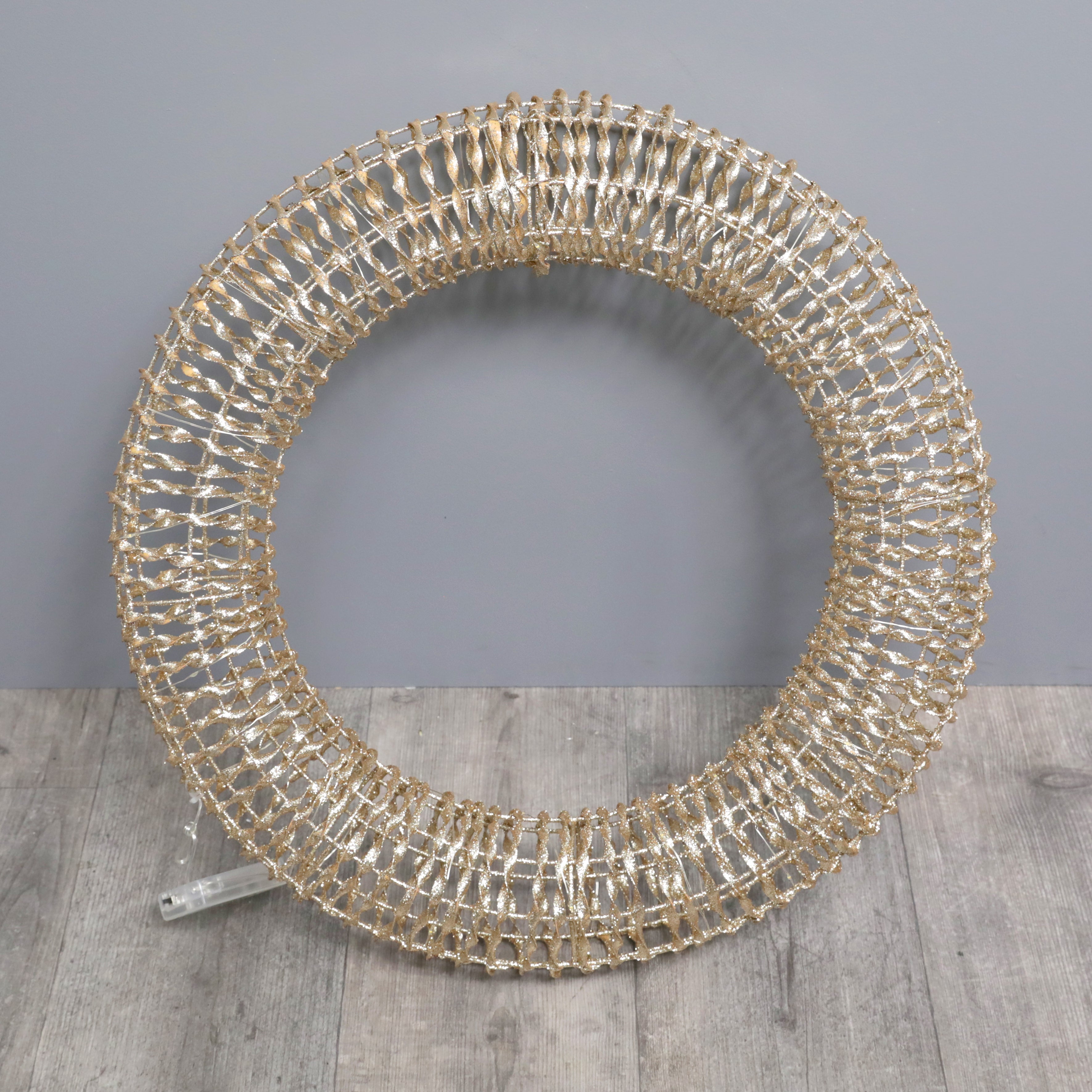 Festive Champagne Gold Wreath - 60cm