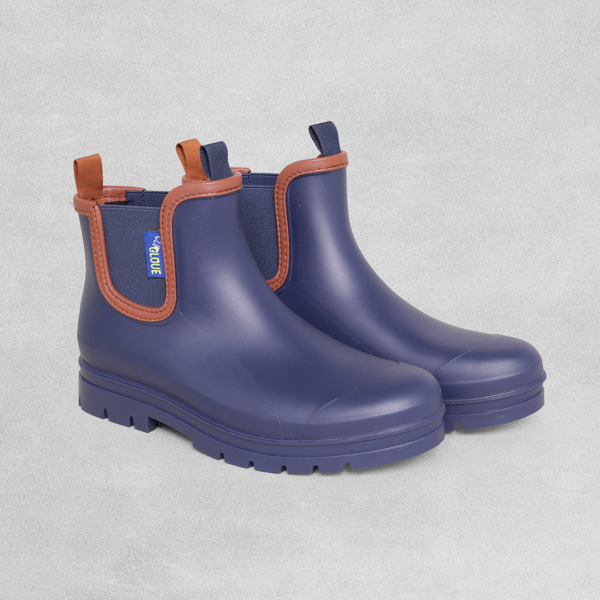 ClipGlove Ankle Boots - Khaki and Navy Ankle Wellington Boots