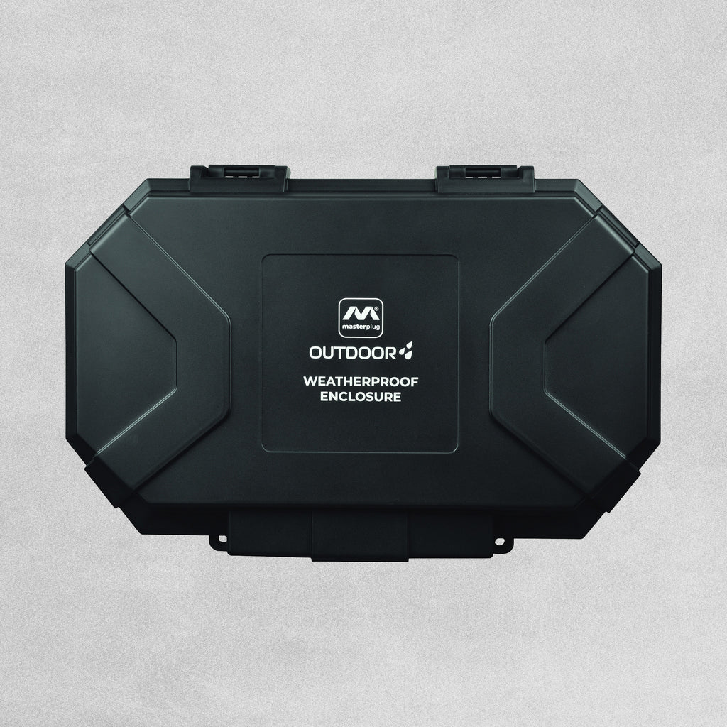 Masterplug Weatherproof Outdoor Power Box with 4 Socket 8m Extension L
