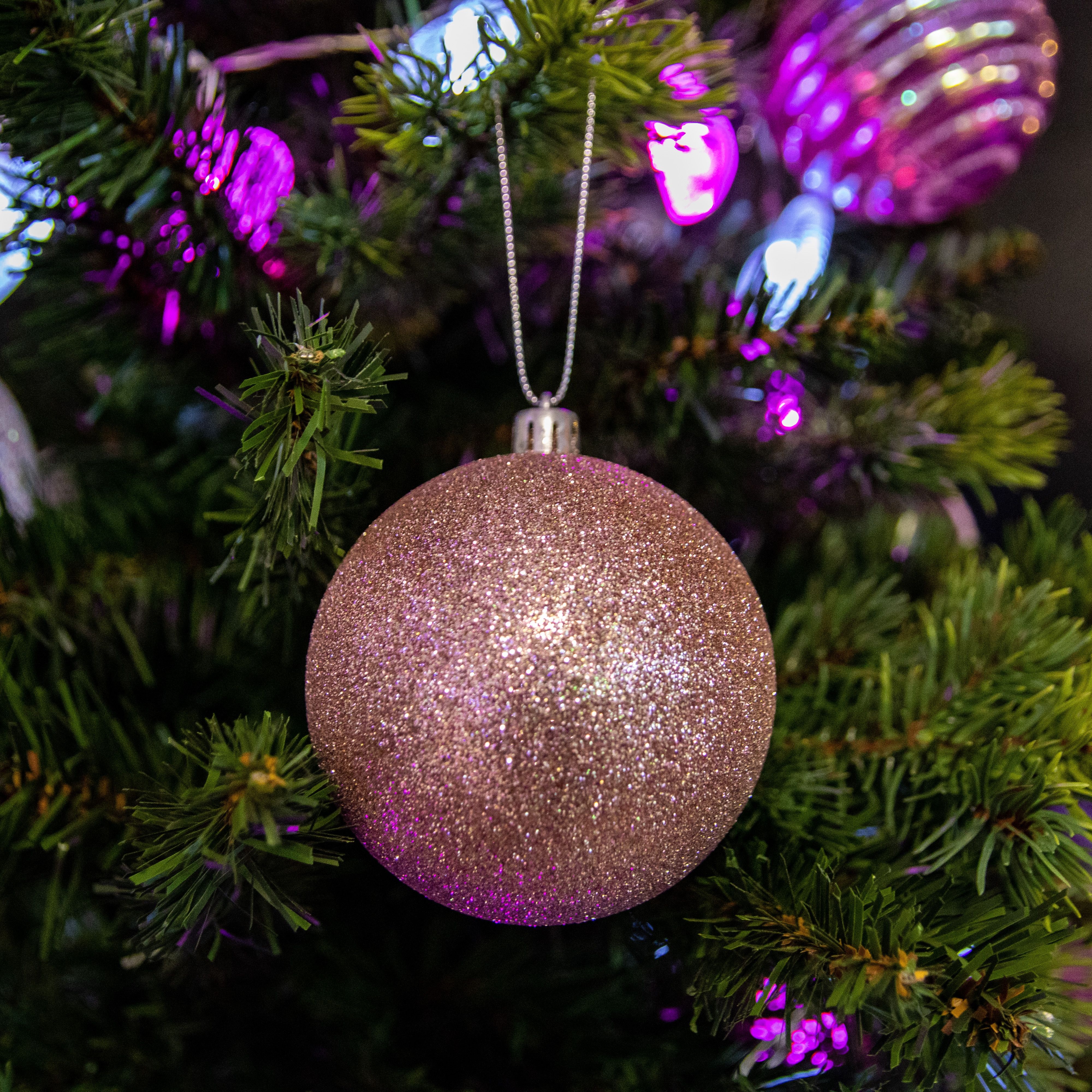 Festive Shatterproof Baubles - 24pcs