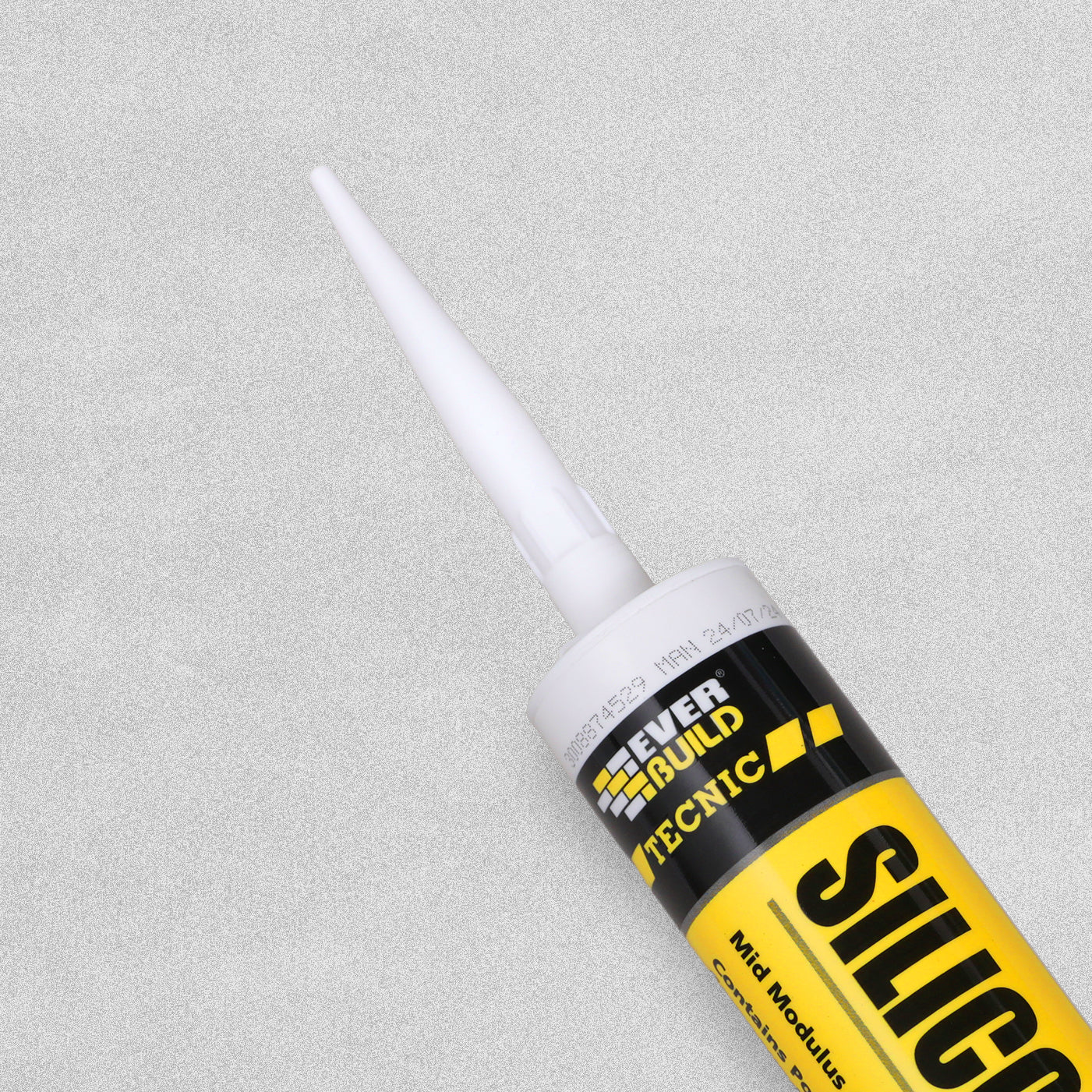EverBuild Tecnic Silicone S50 Anti Fungal White Acetoxy Sealant 310ml