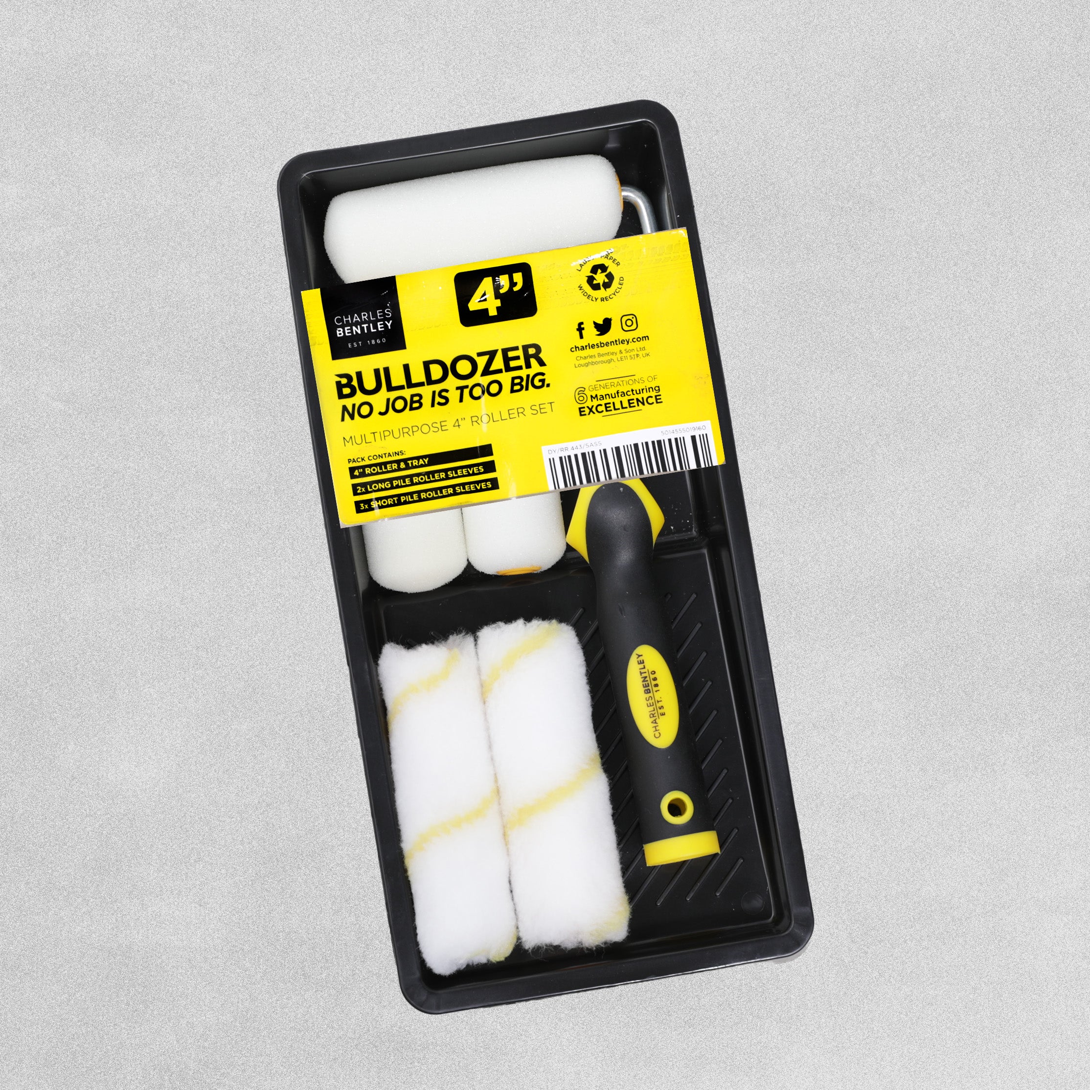 Charles Bentley - Bulldozer Multipurpose 4" Roller Set