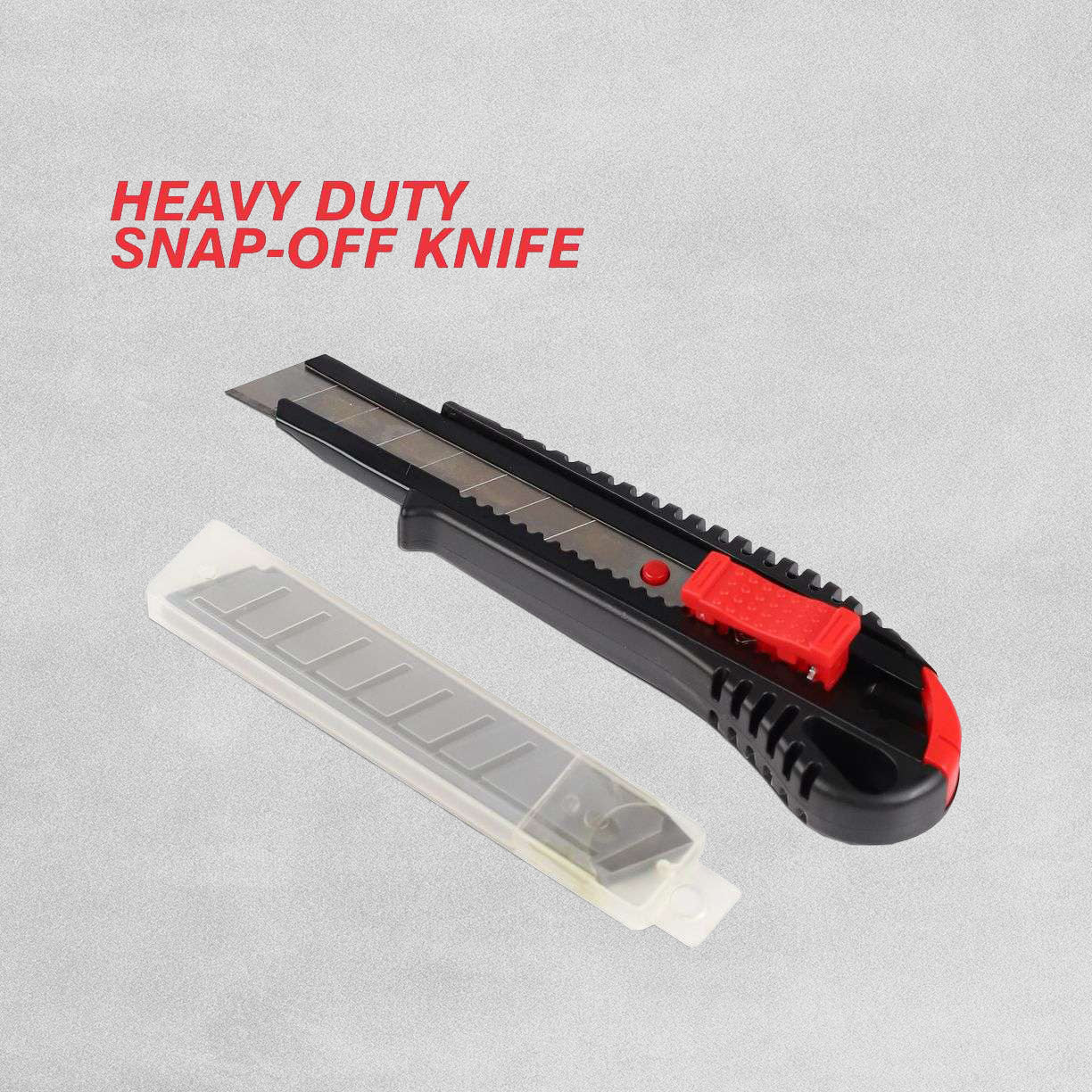 Dekton Heavy Duty Snap-Off Knife - 10 Blades