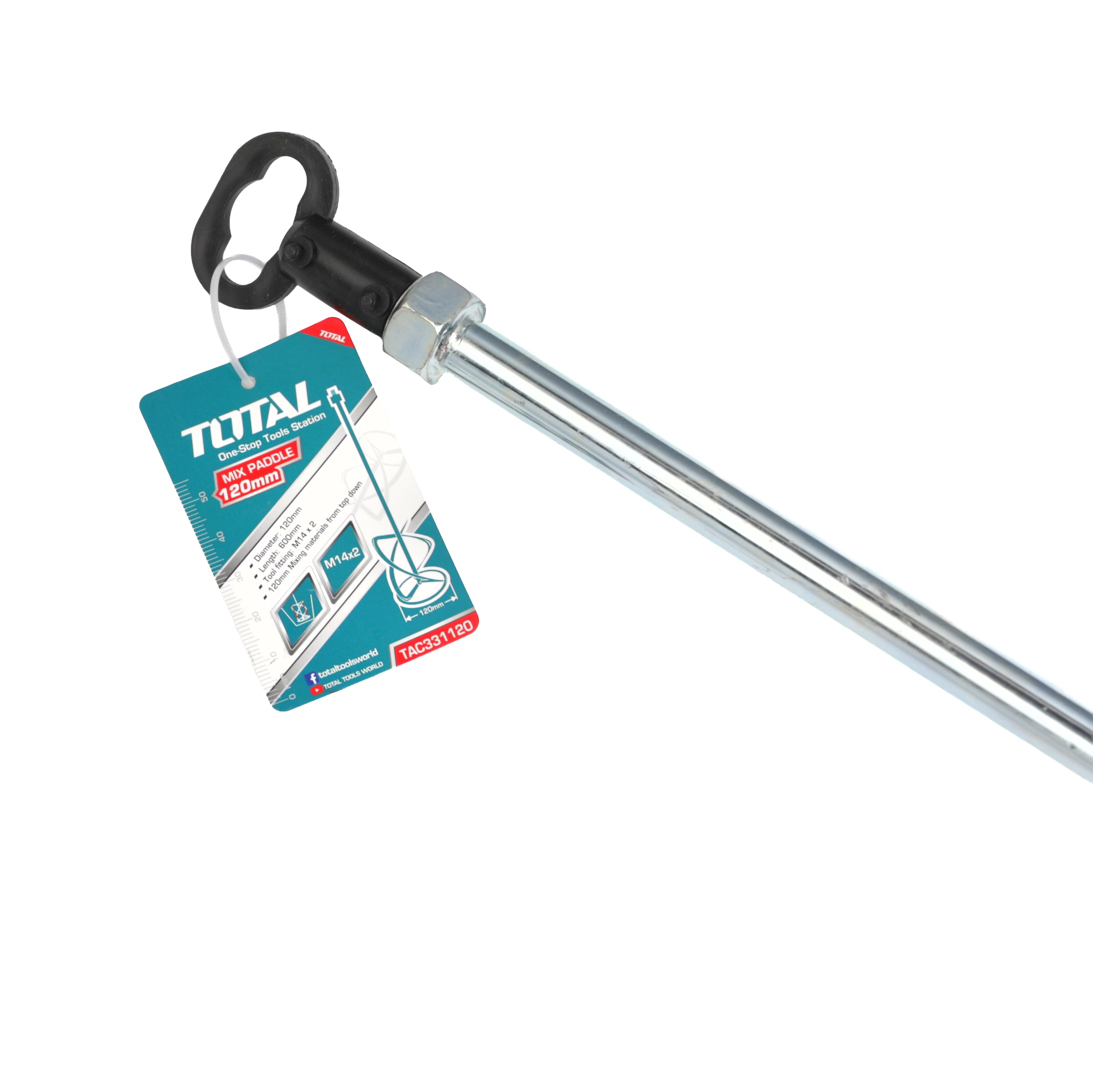 Total Plaster and Paint Mix Paddle 590mm x 120mm - TAC331120