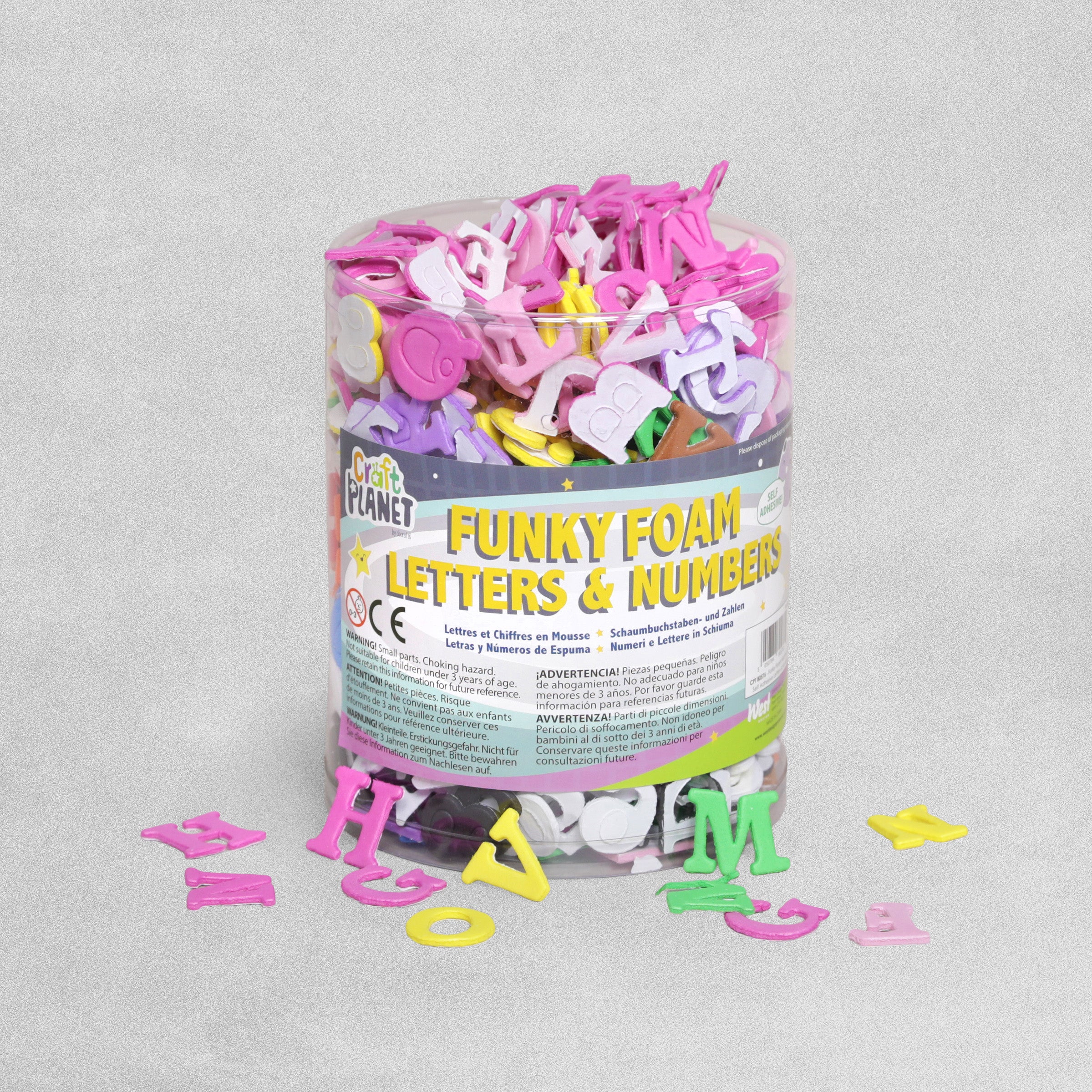 Self Adhesive Funky Foam Letters and Numbers