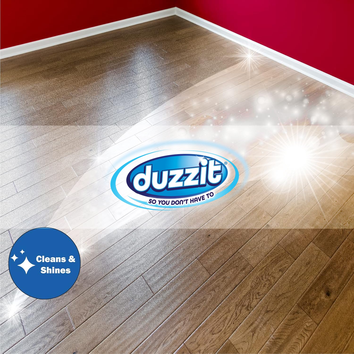 Duzzit Biodegradable Lemon Fresh Floor Wipes - 16pcs