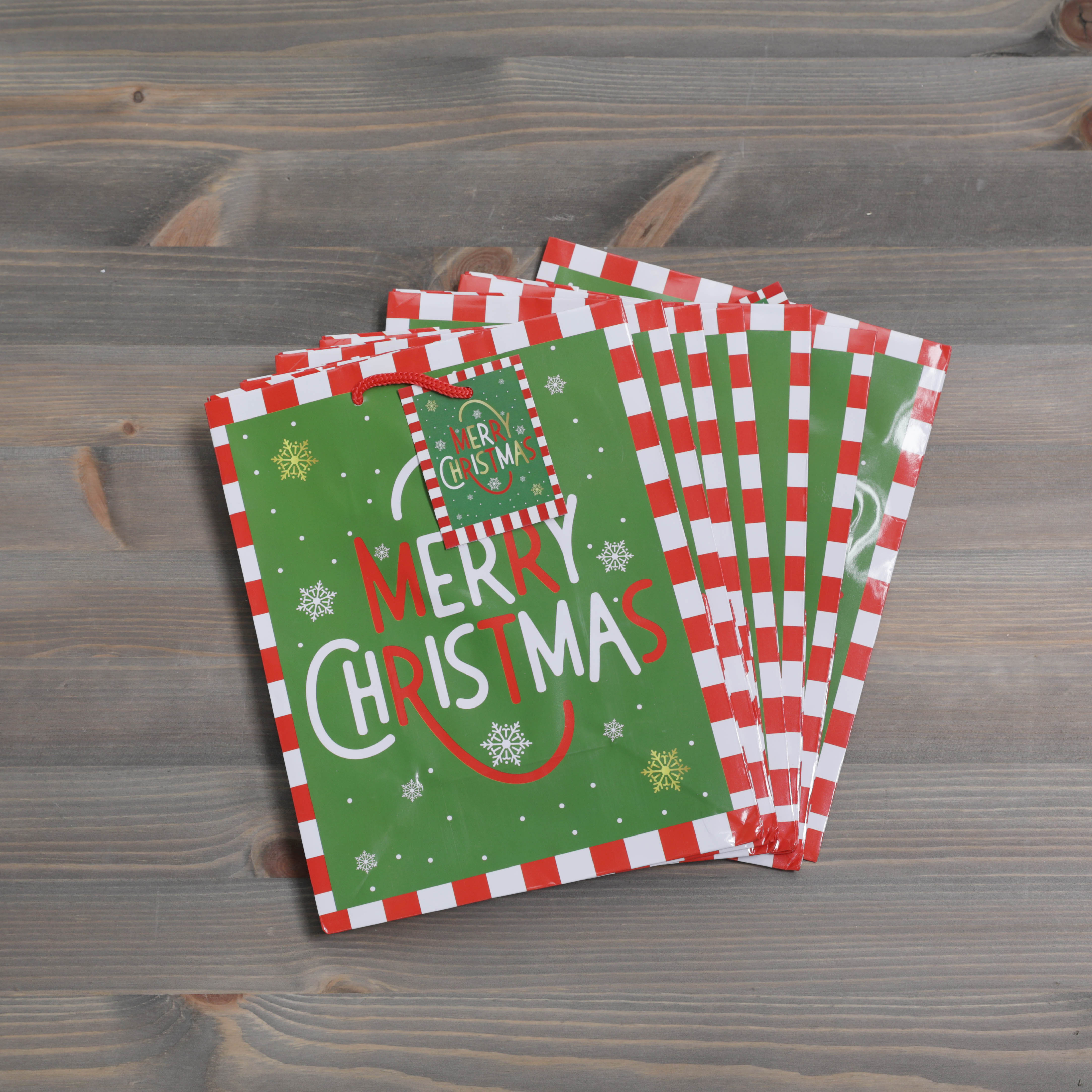 Christmas Gift Bags Merry Christmas Design - Various Sizes Available