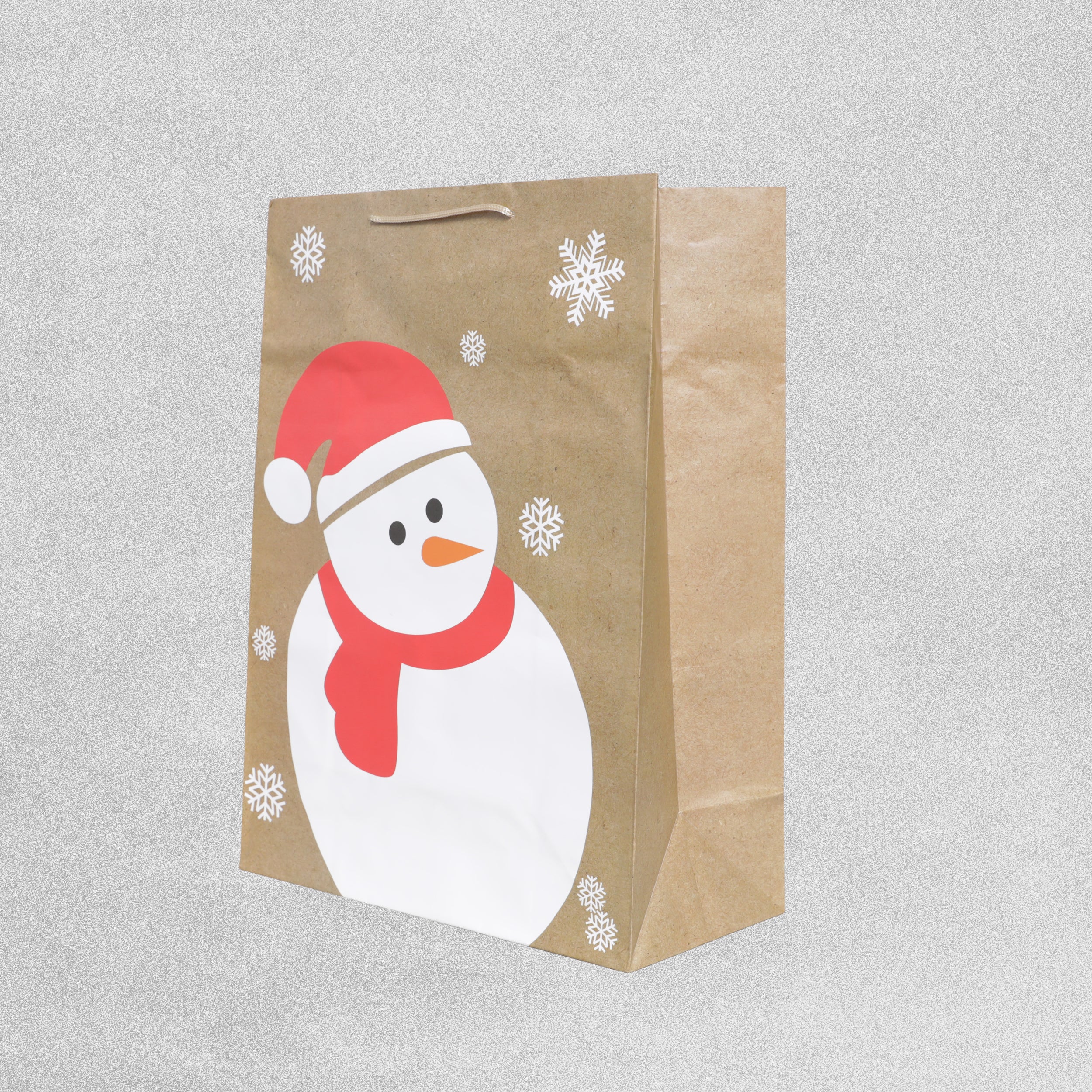 Christmas Gift Bags Snowman Design - 42 x 31 x 15cm - 12pcs