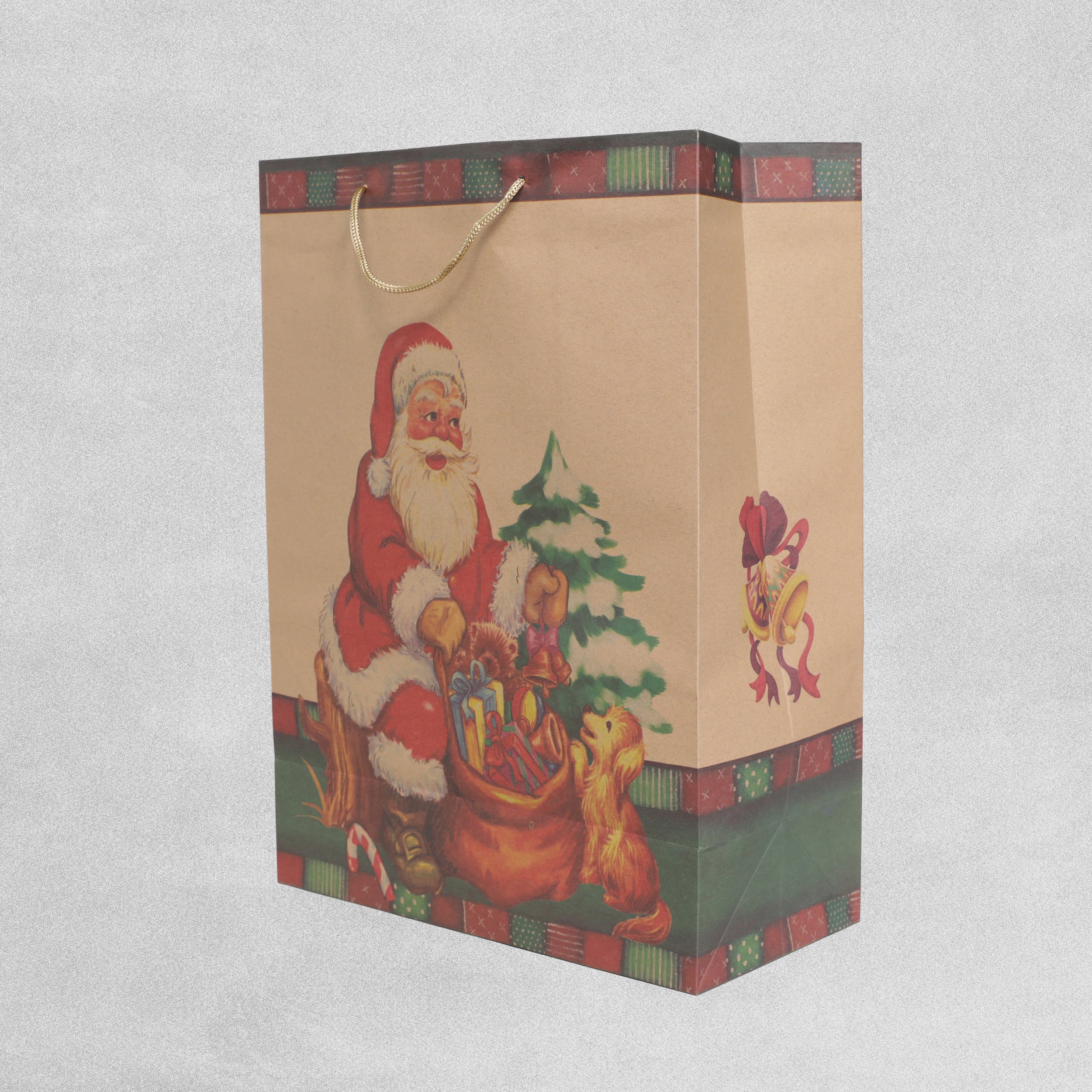 Christmas Gift Bags Father Christmas Design - 42 x 31 x 15cm - 12pcs